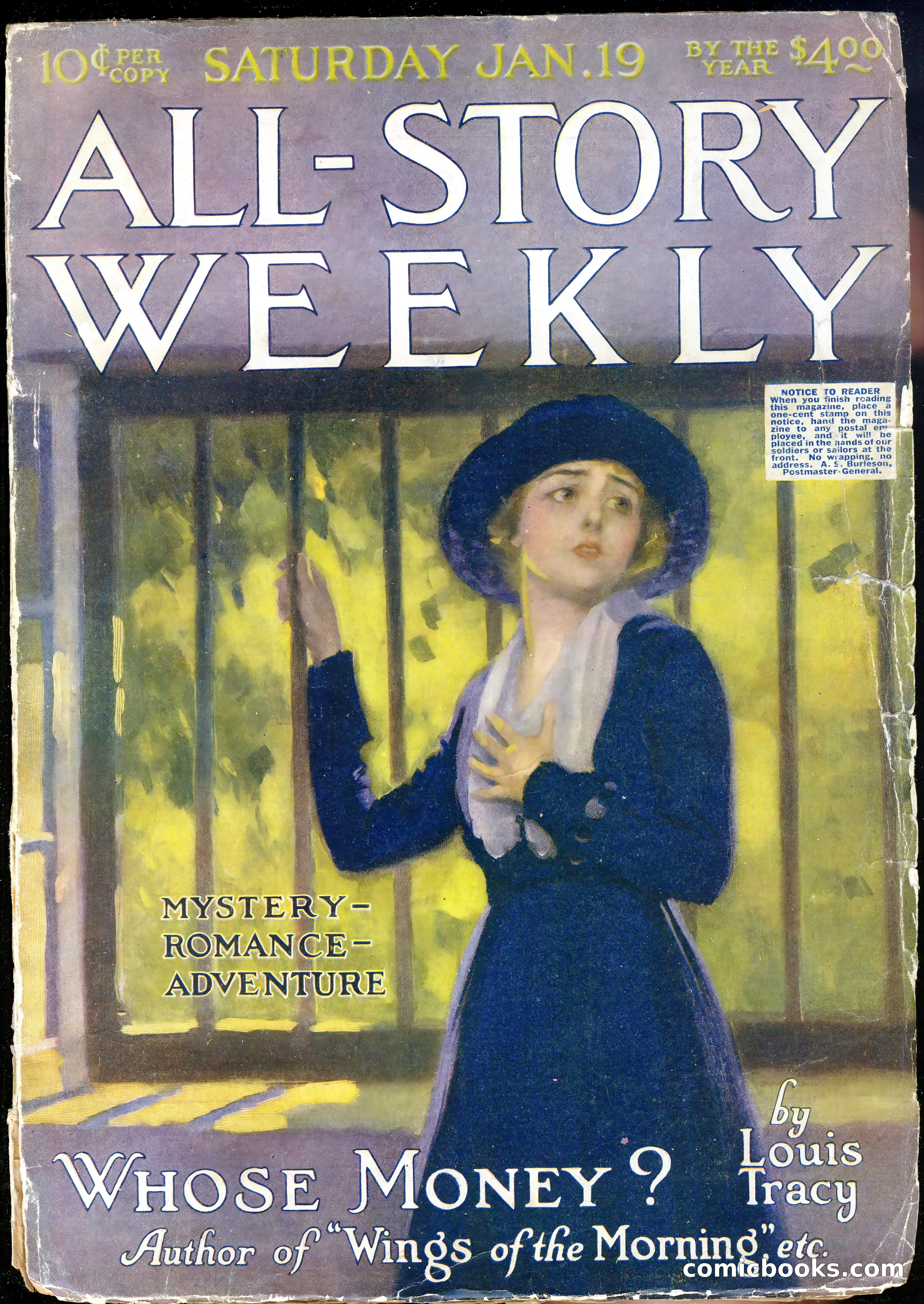 All-Story Cavalier Weekly, "The Double Dealer" — page 188 of 310