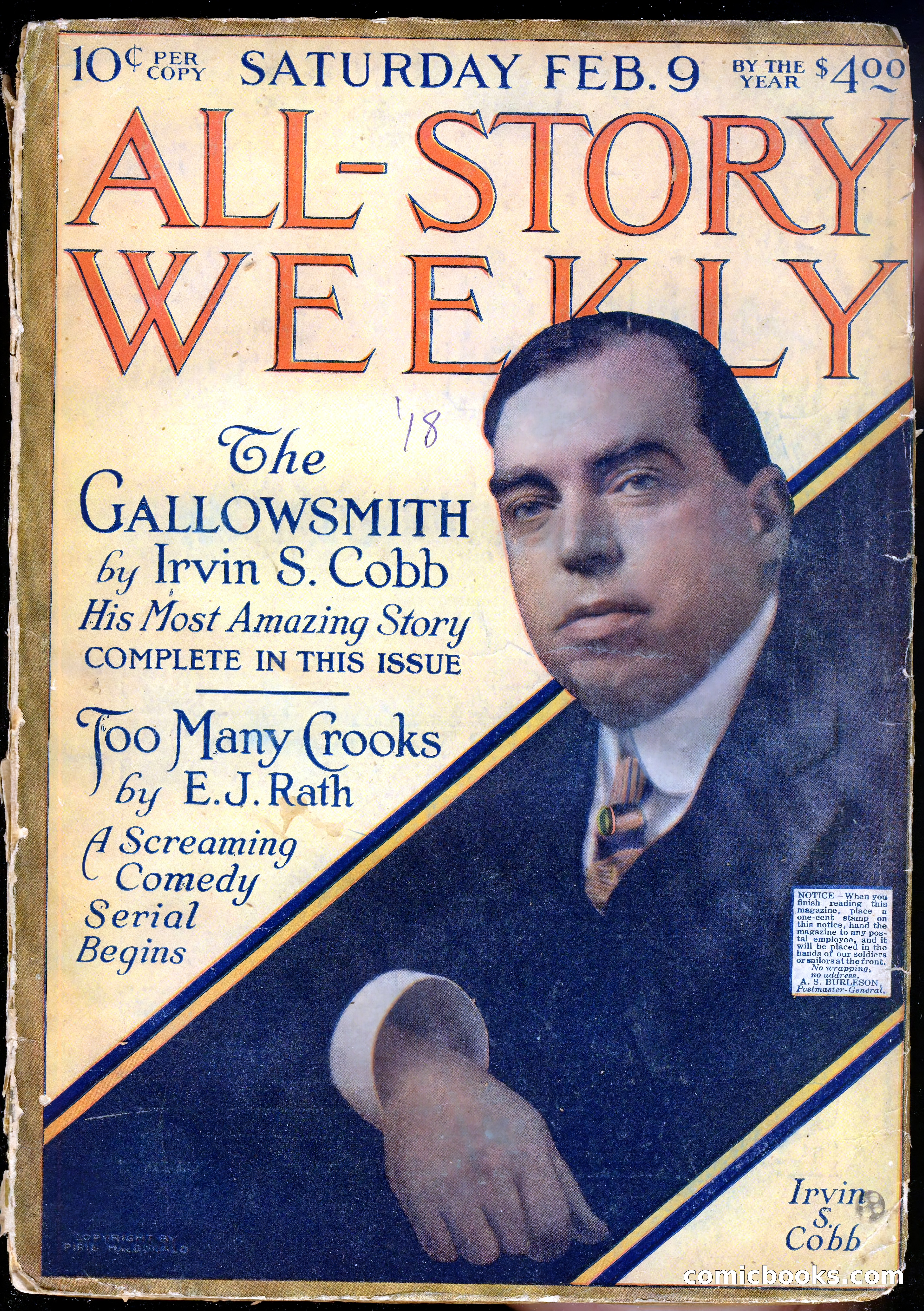 All-Story Cavalier Weekly, "The Double Dealer" — page 191 of 310