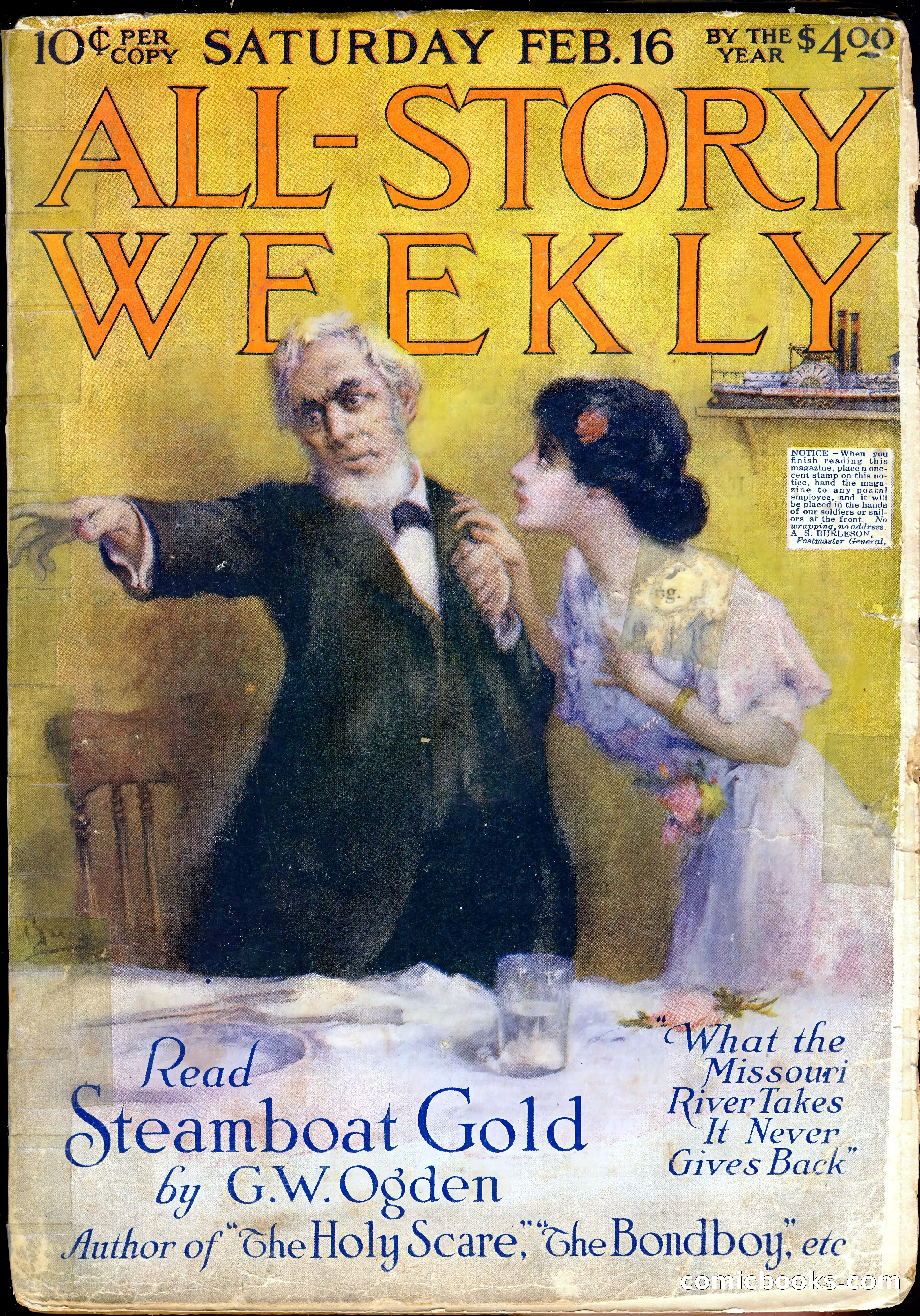 All-Story Cavalier Weekly, "The Double Dealer" — page 192 of 310