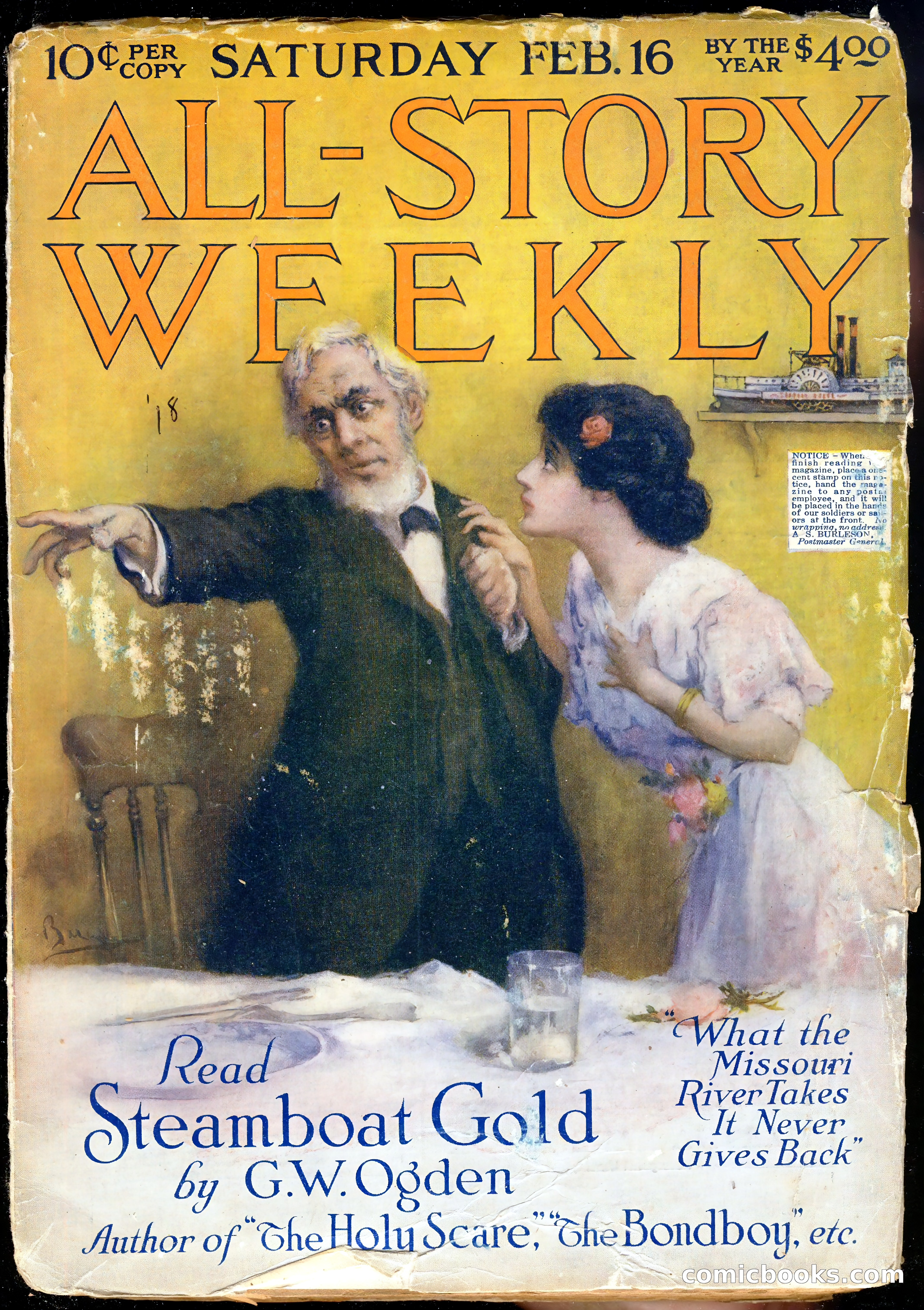 All-Story Cavalier Weekly, "The Double Dealer" — page 193 of 310