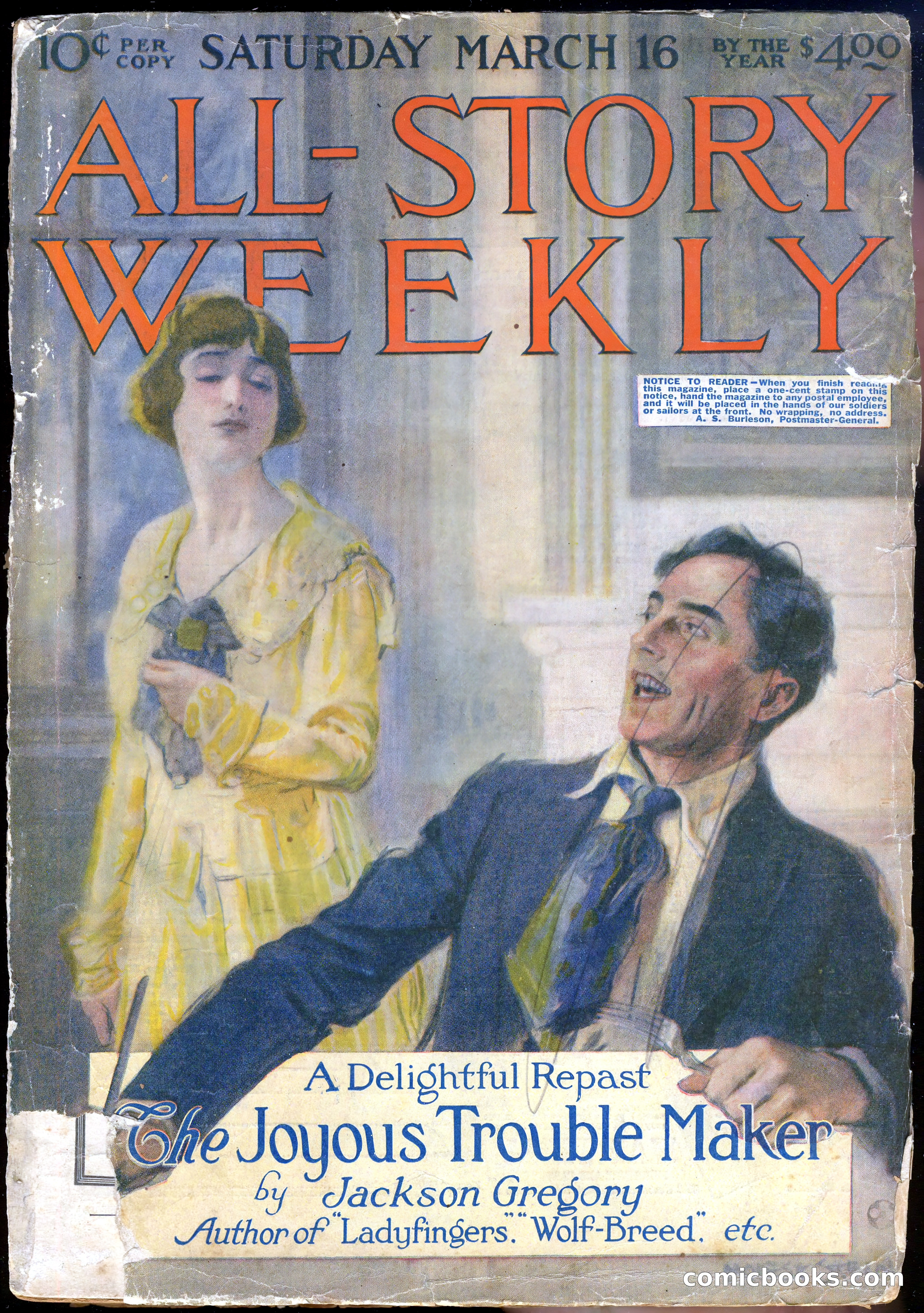All-Story Cavalier Weekly, "The Double Dealer" — page 197 of 310