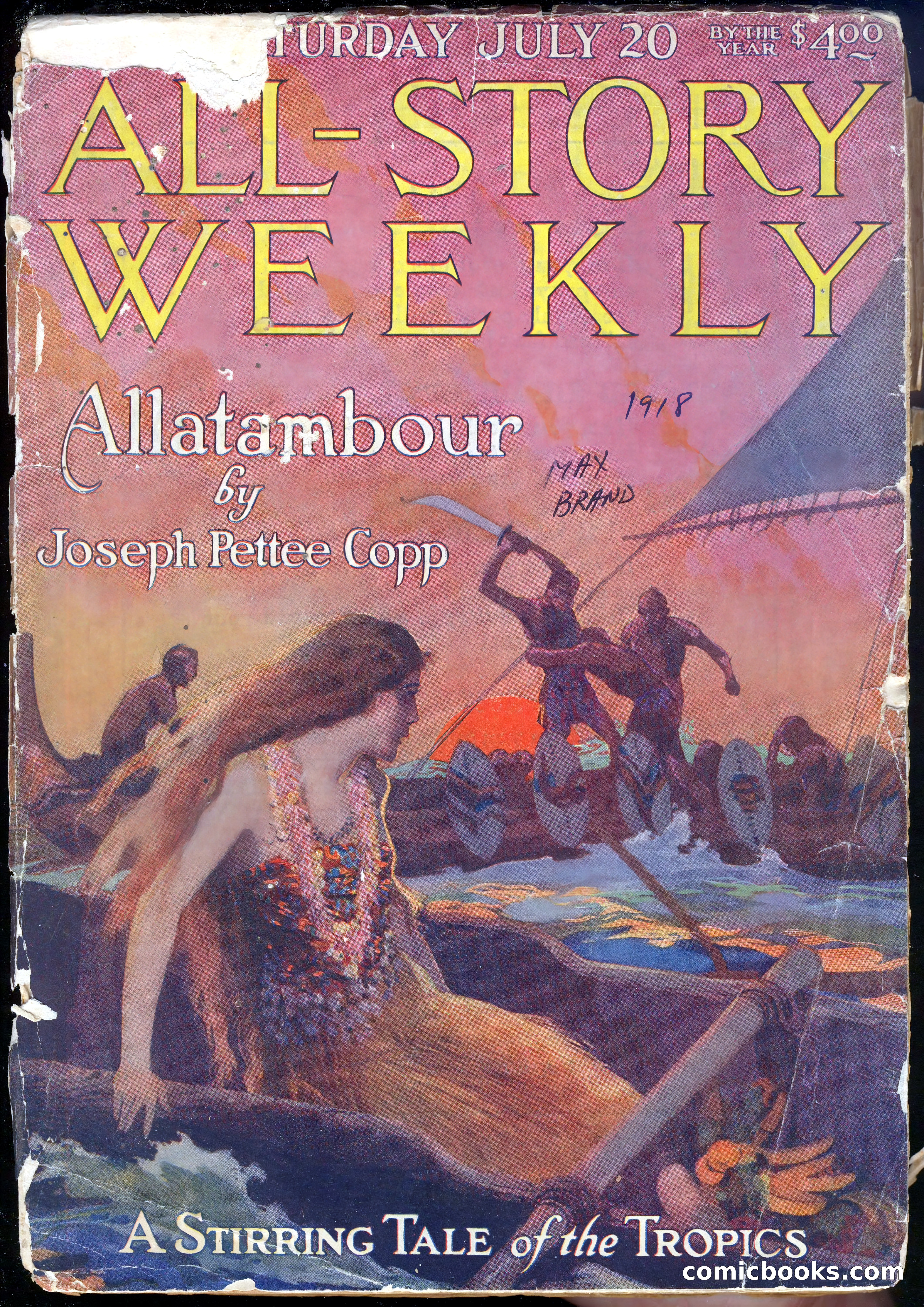 All-Story Cavalier Weekly, "The Double Dealer" — page 213 of 310