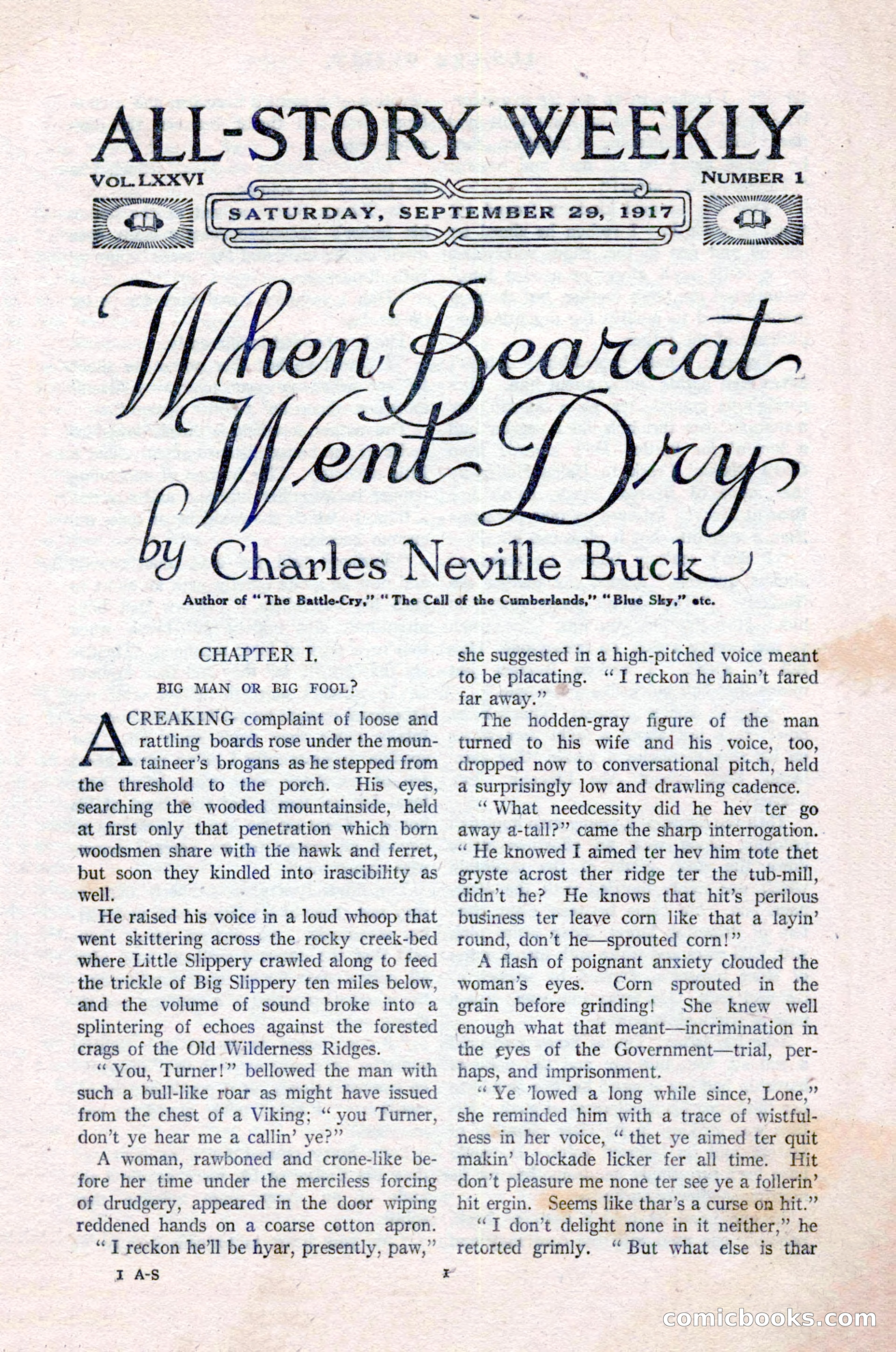 All-Story Weekly, Vol. 76, No. 1 — page 7 of 184