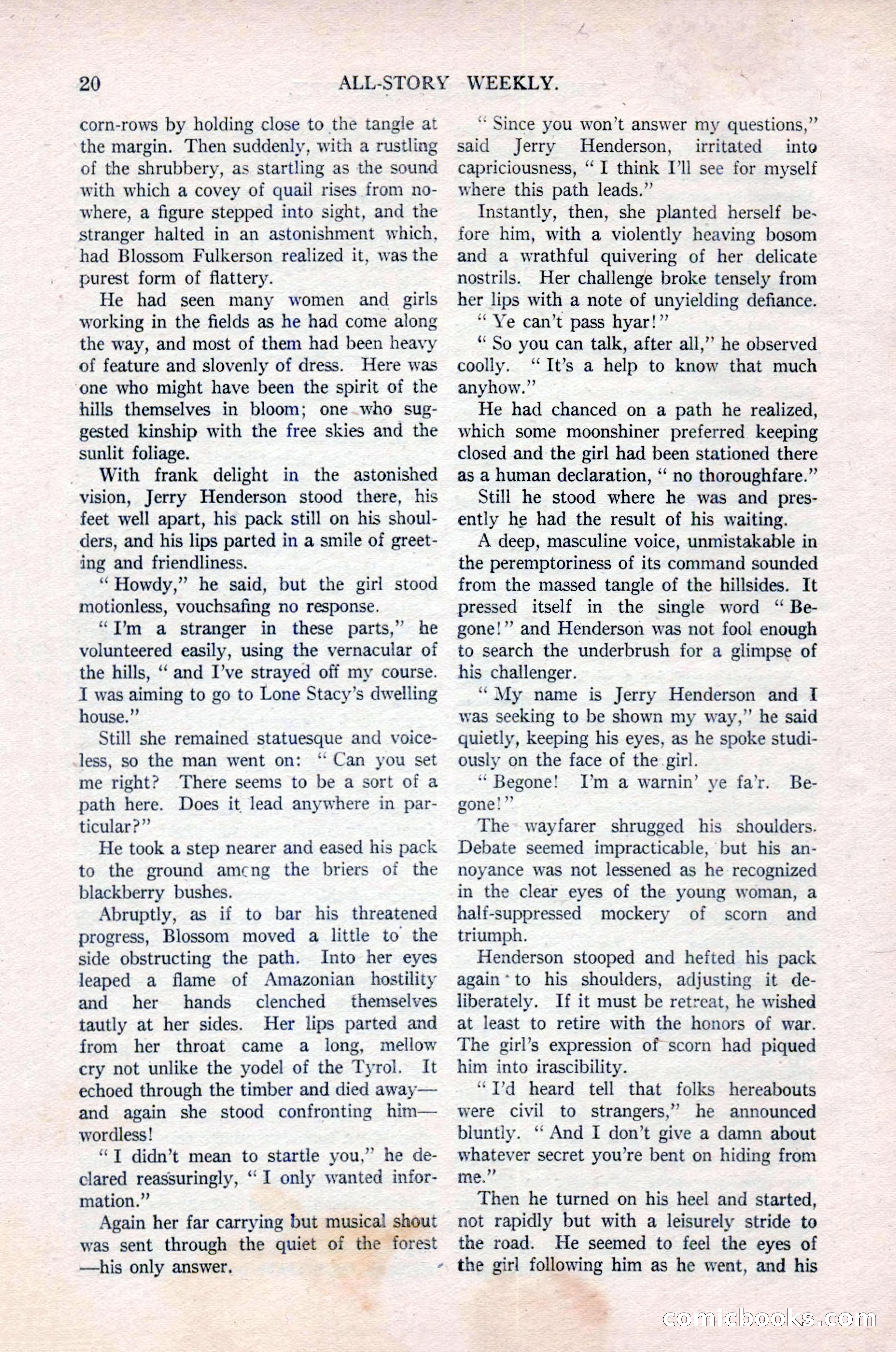 All-Story Weekly, Vol. 76, No. 1 — page 26 of 184