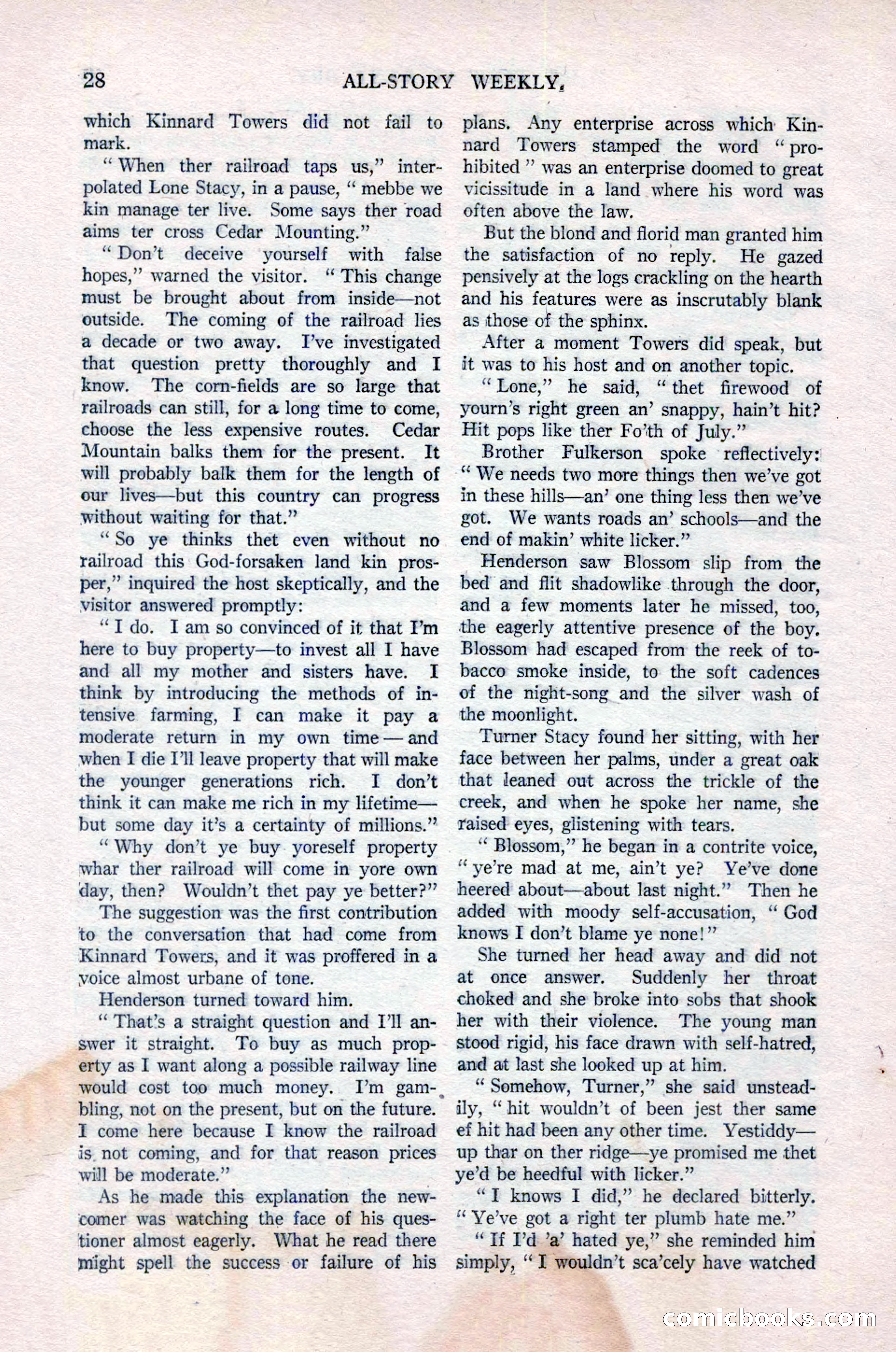 All-Story Weekly, Vol. 76, No. 1 — page 34 of 184