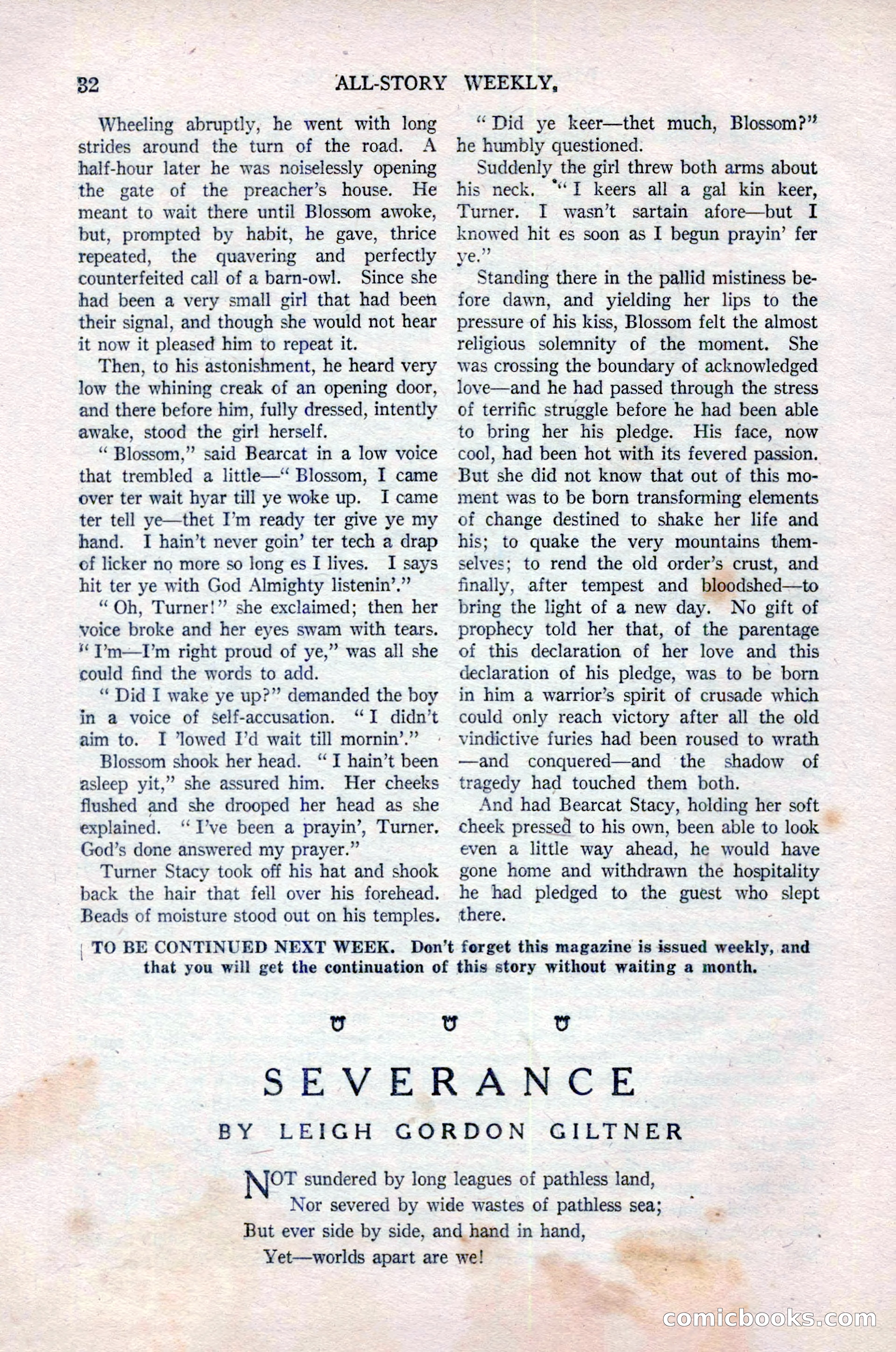 All-Story Weekly, Vol. 76, No. 1 — page 38 of 184
