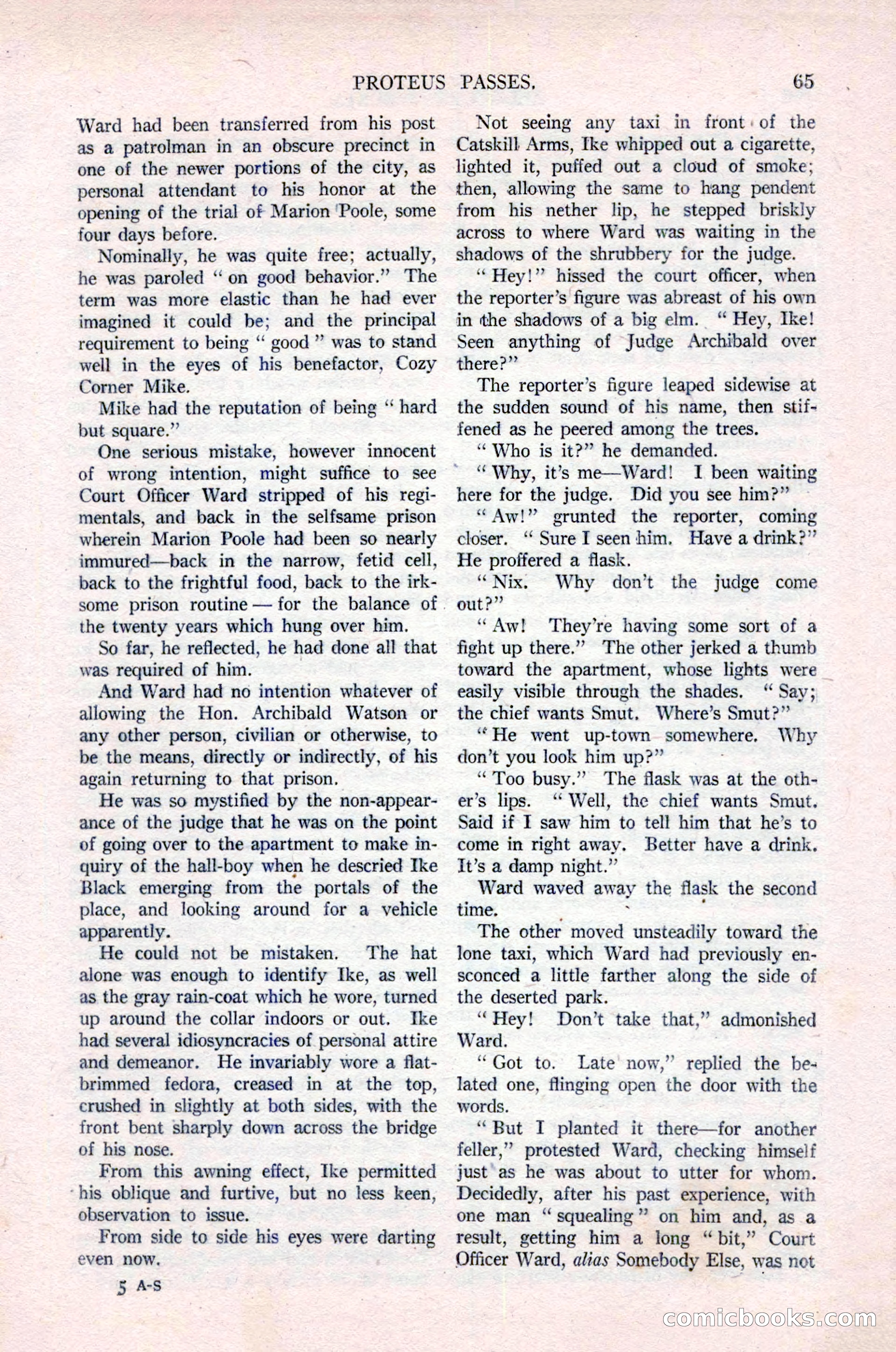 All-Story Weekly, Vol. 76, No. 1 — page 71 of 184