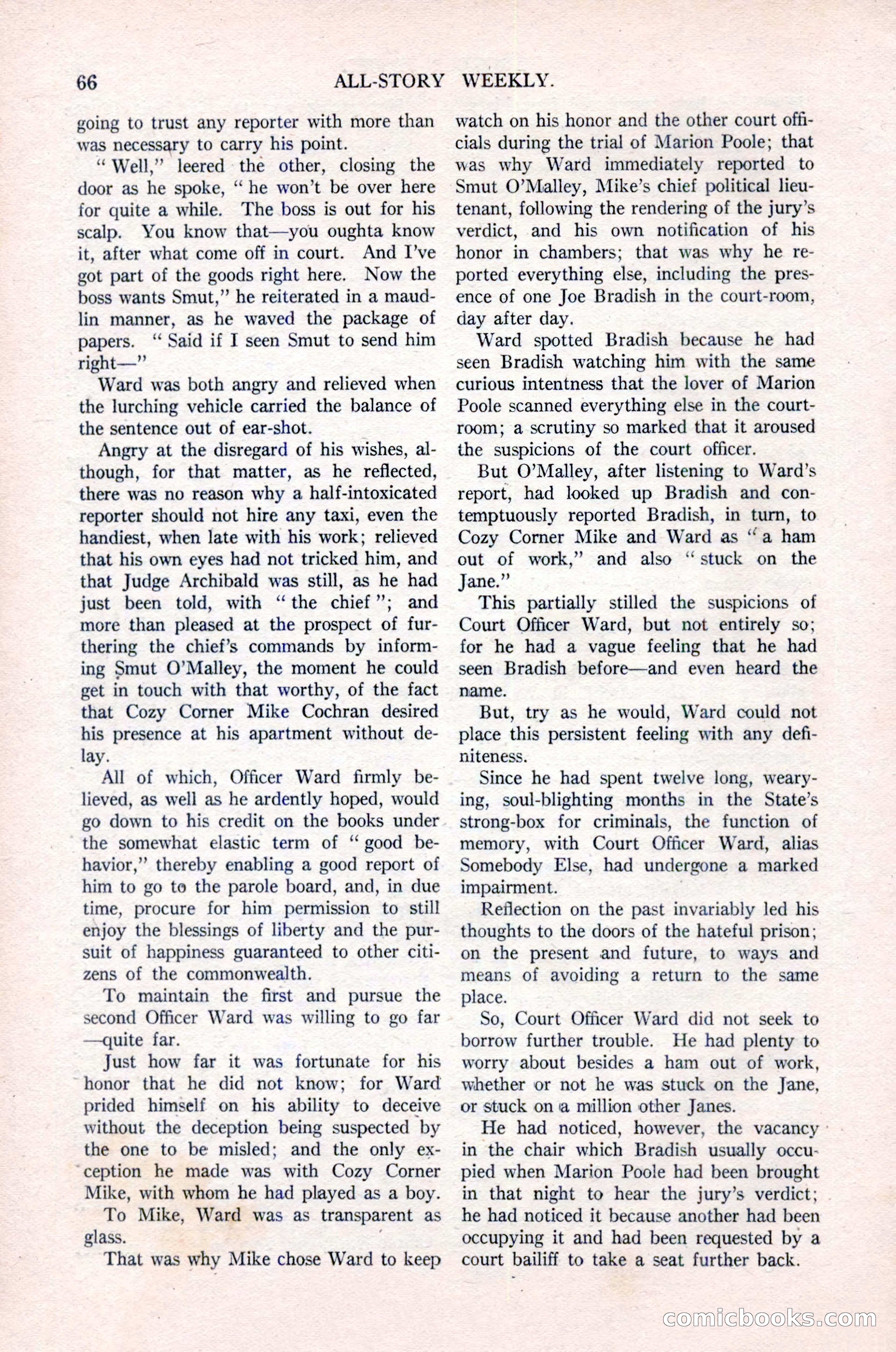 All-Story Weekly, Vol. 76, No. 1 — page 72 of 184