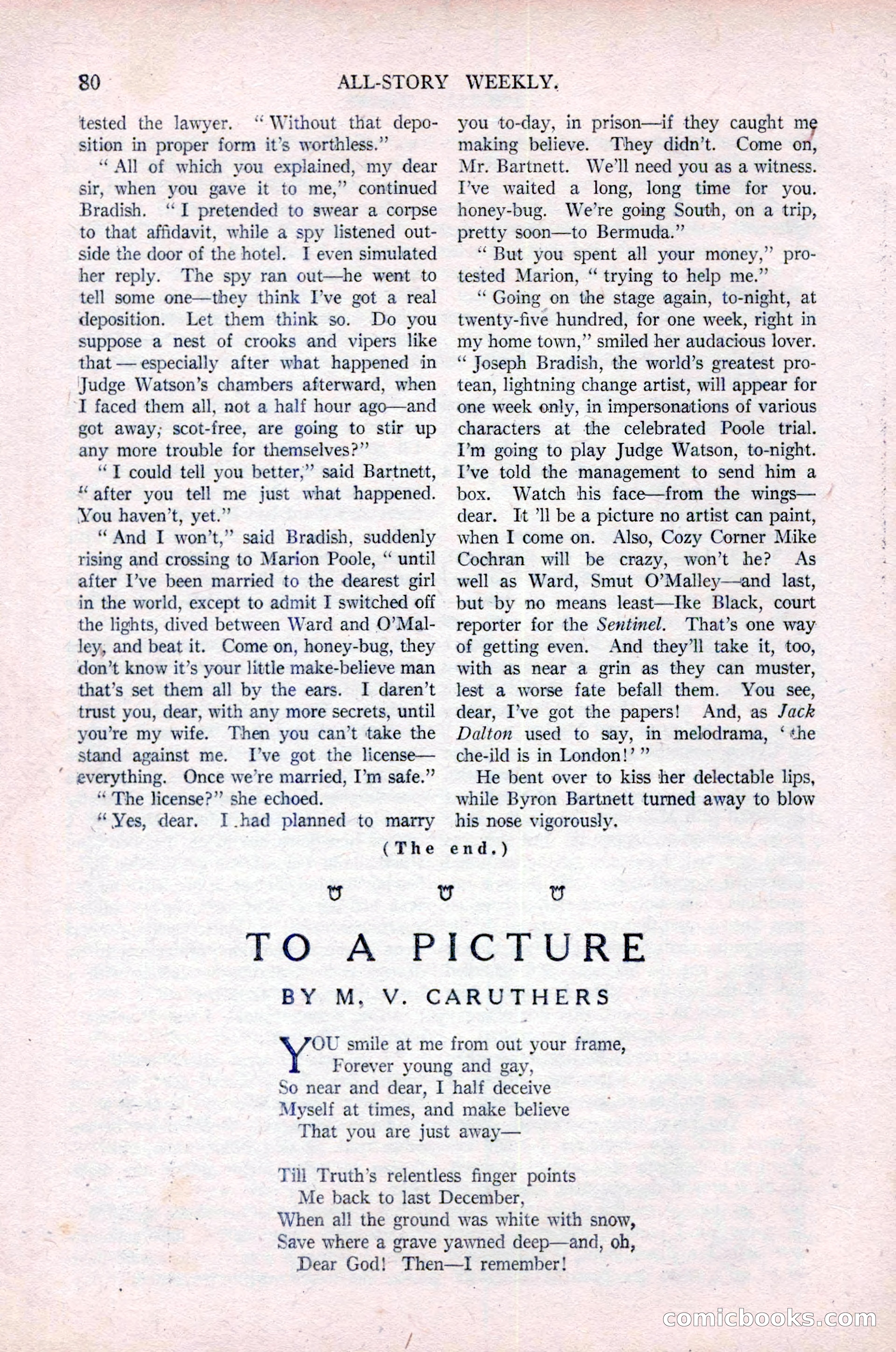 All-Story Weekly, Vol. 76, No. 1 — page 86 of 184