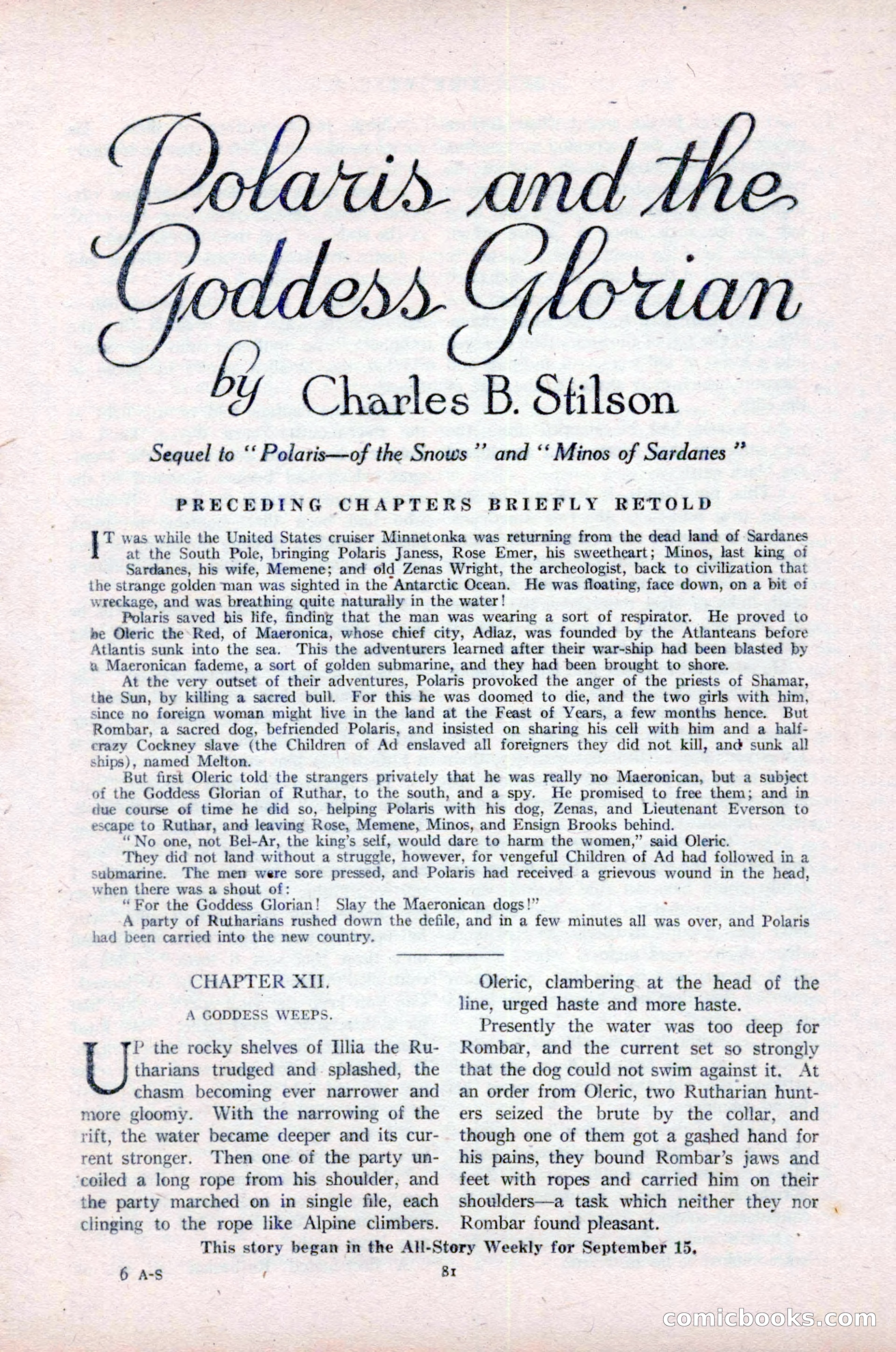 All-Story Weekly, Vol. 76, No. 1 — page 87 of 184