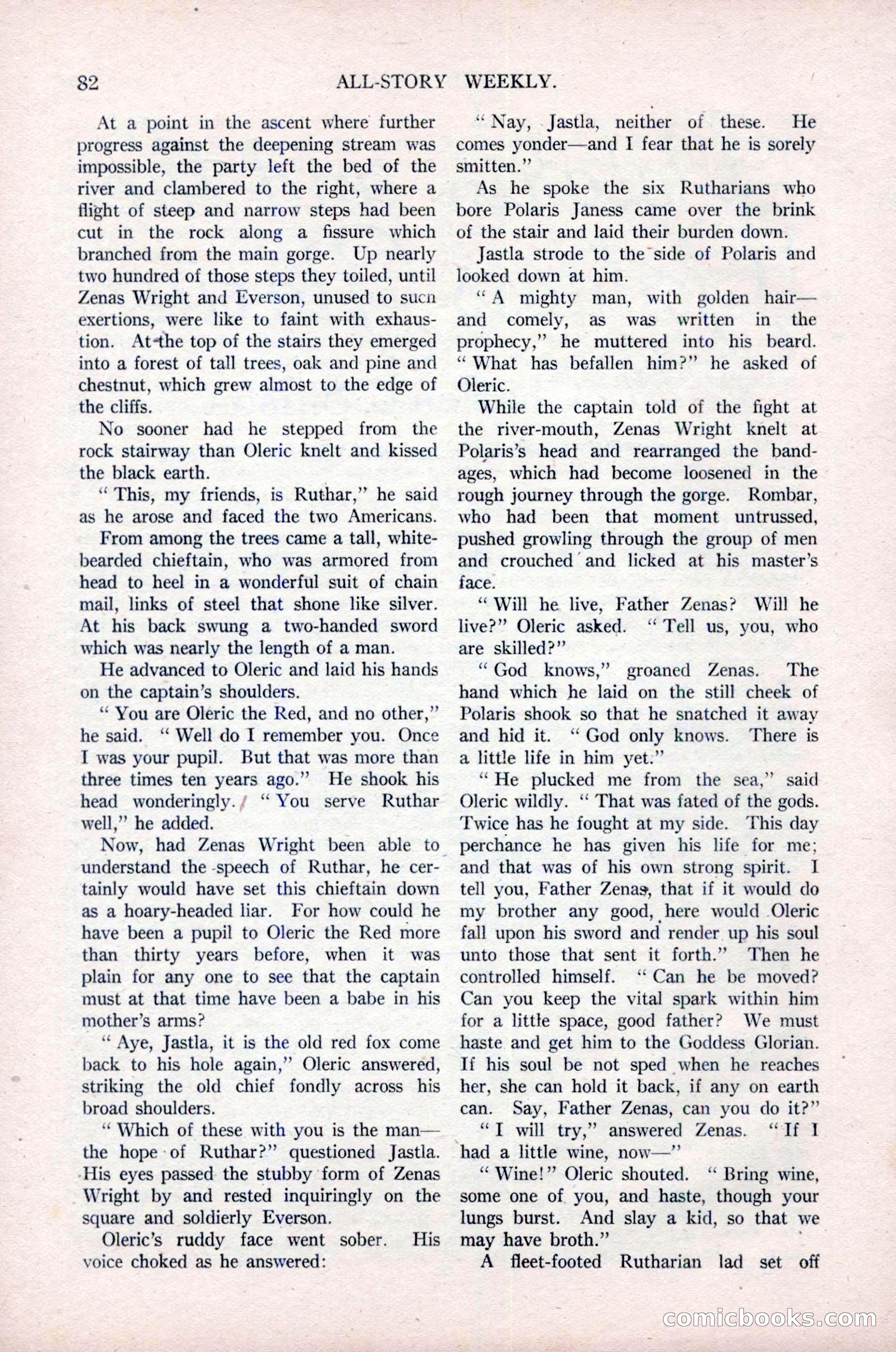 All-Story Weekly, Vol. 76, No. 1 — page 88 of 184