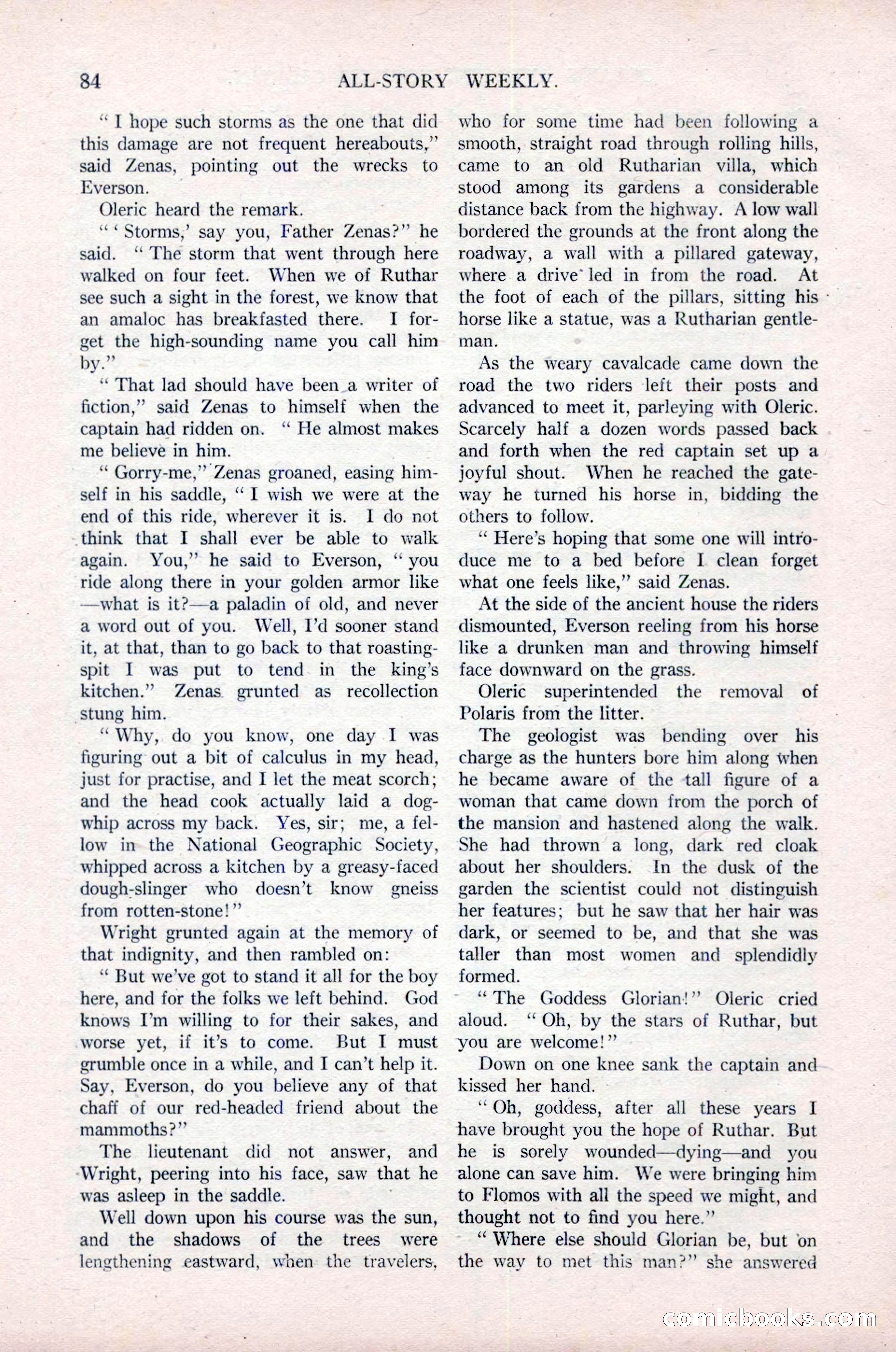 All-Story Weekly, Vol. 76, No. 1 — page 90 of 184