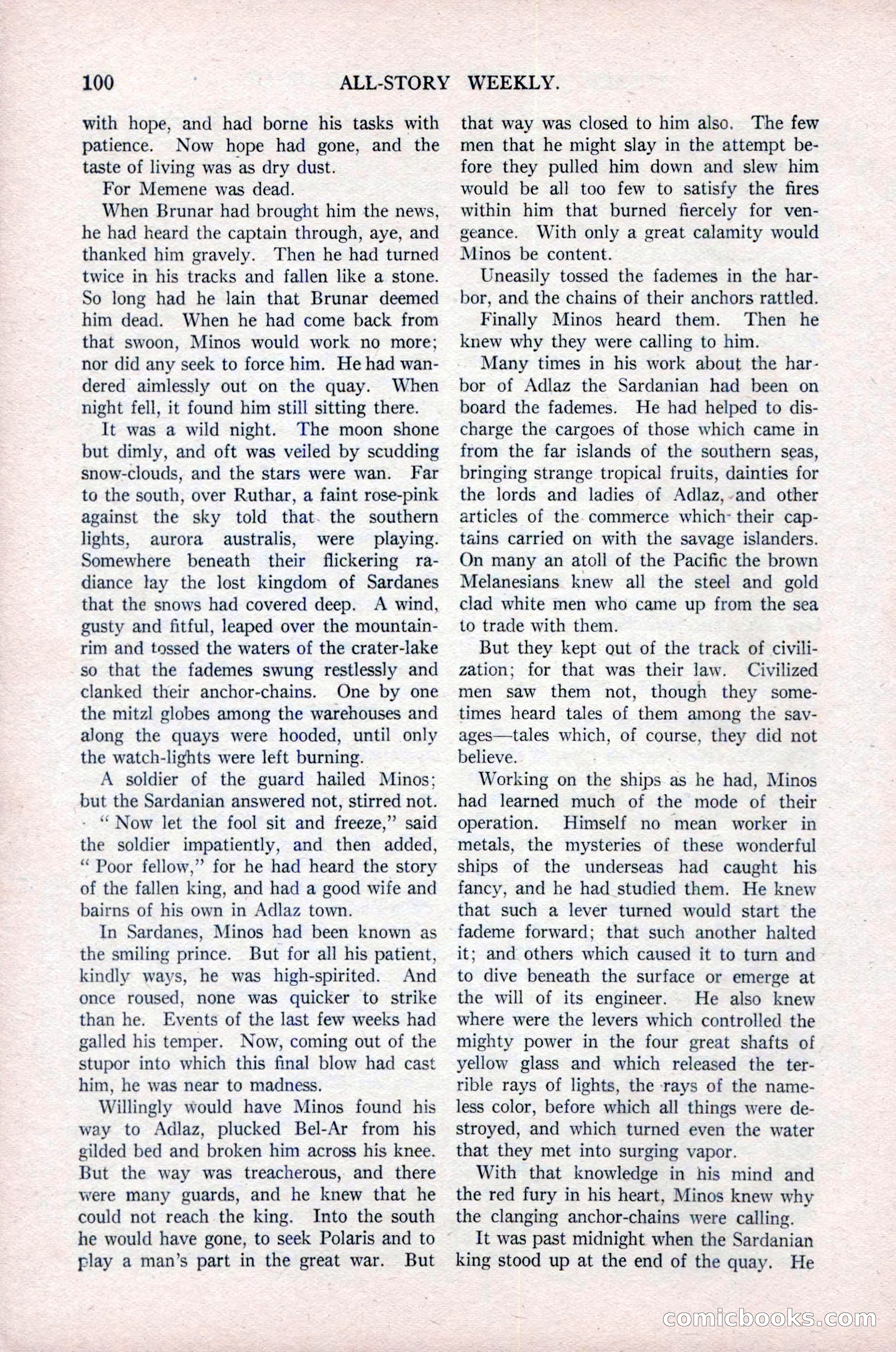 All-Story Weekly, Vol. 76, No. 1 — page 106 of 184
