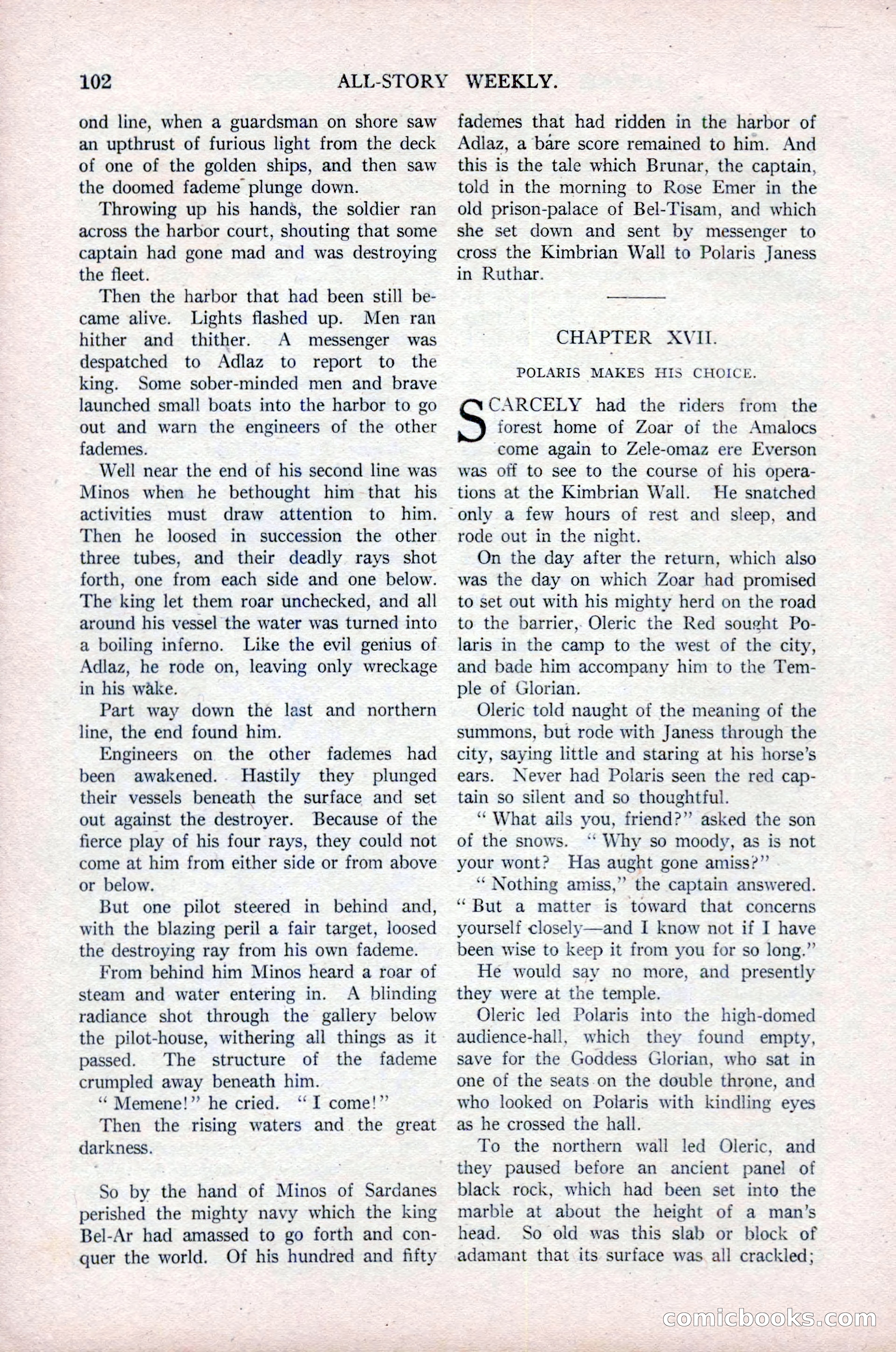 All-Story Weekly, Vol. 76, No. 1 — page 108 of 184