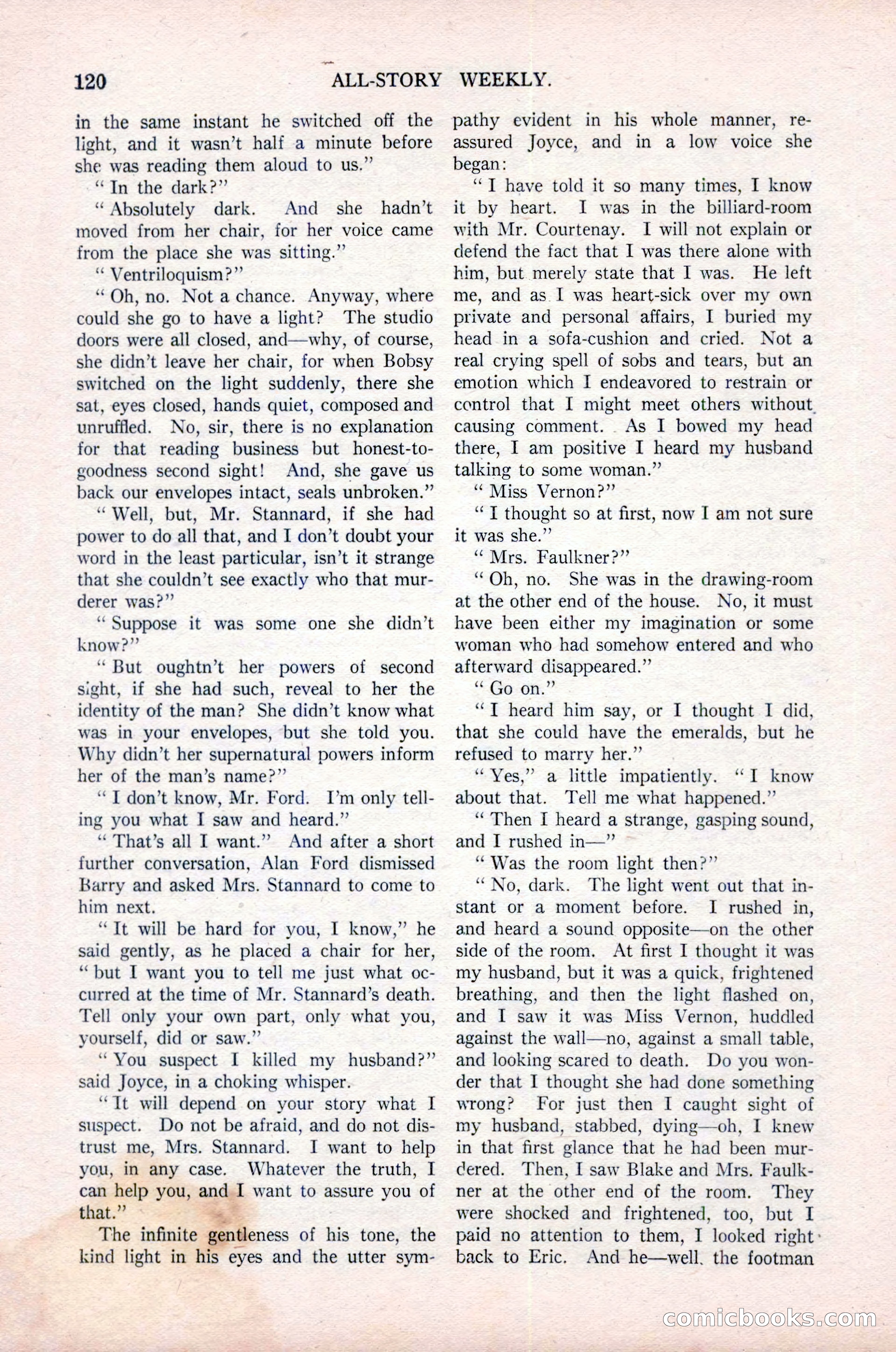 All-Story Weekly, Vol. 76, No. 1 — page 126 of 184