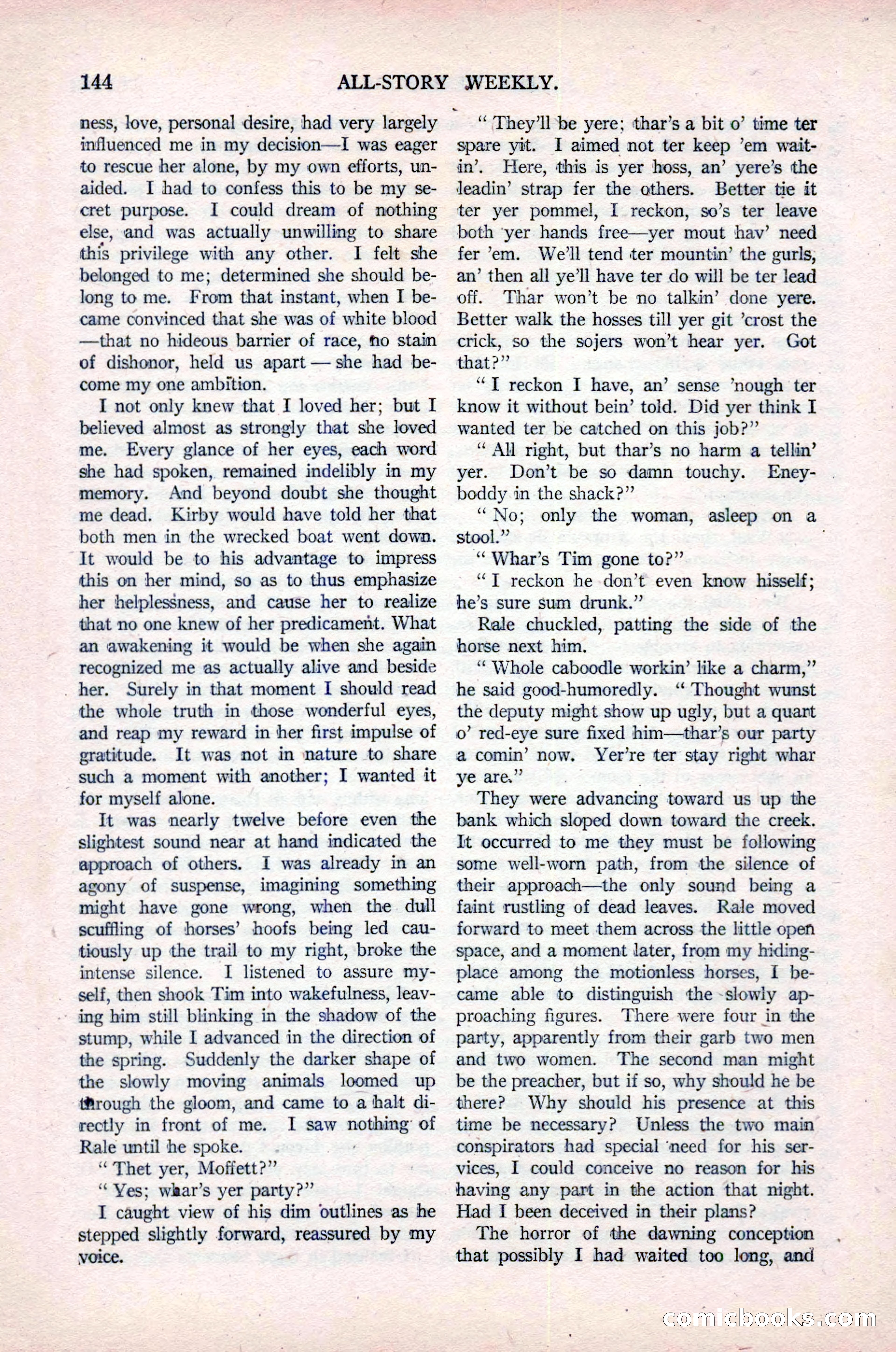 All-Story Weekly, Vol. 76, No. 1 — page 150 of 184