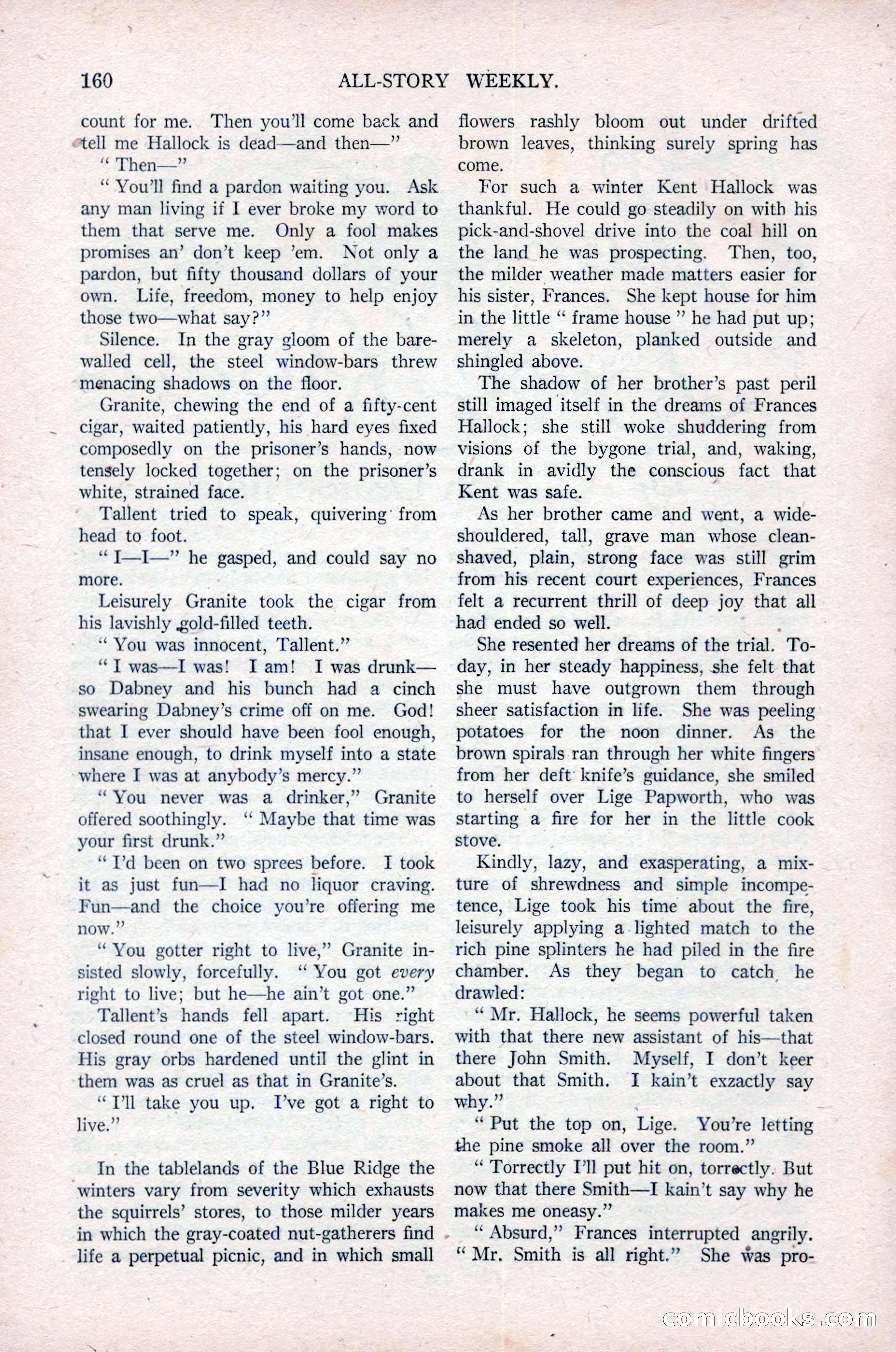 All-Story Weekly, Vol. 76, No. 1 — page 166 of 184