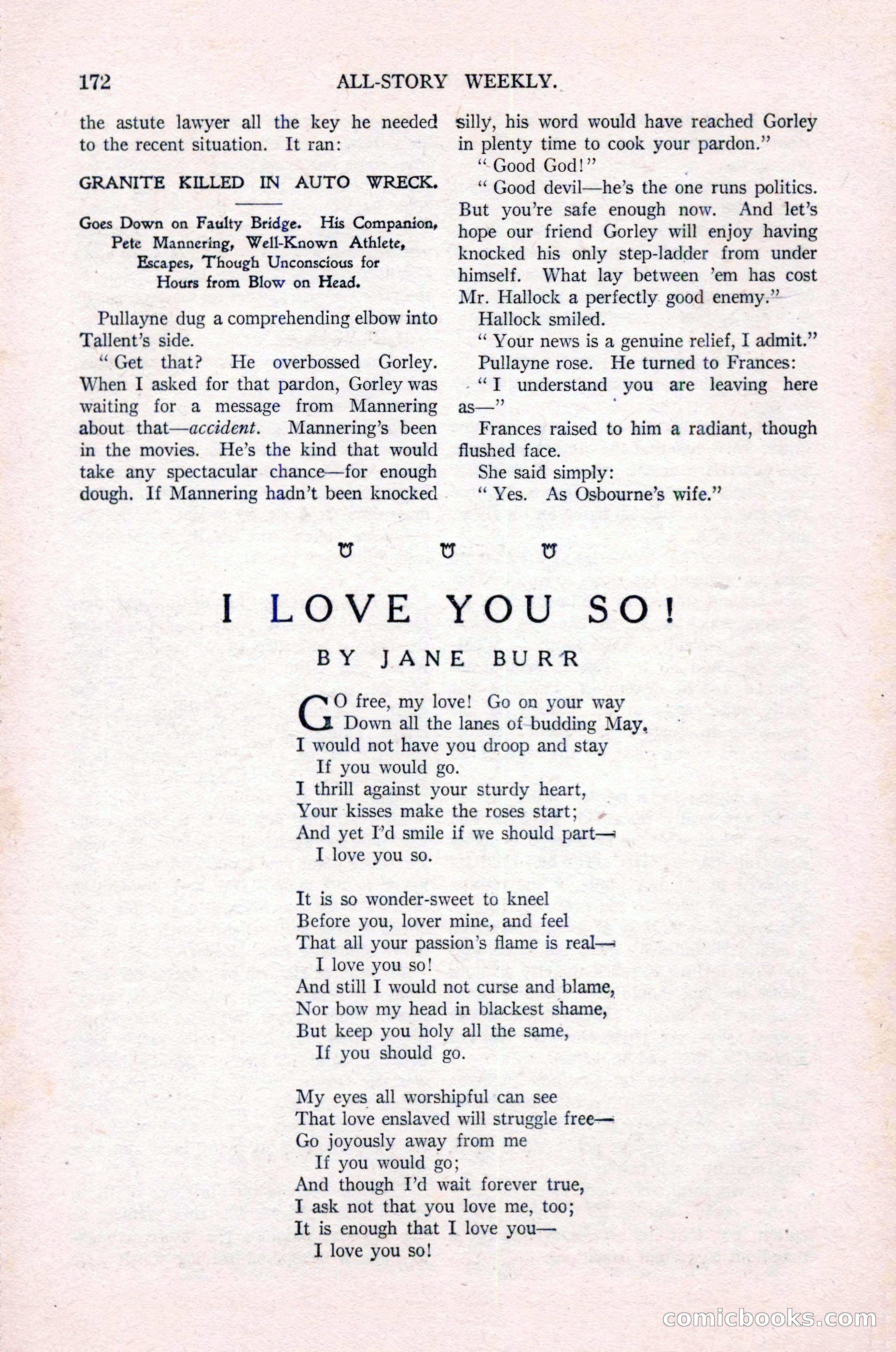 All-Story Weekly, Vol. 76, No. 1 — page 178 of 184