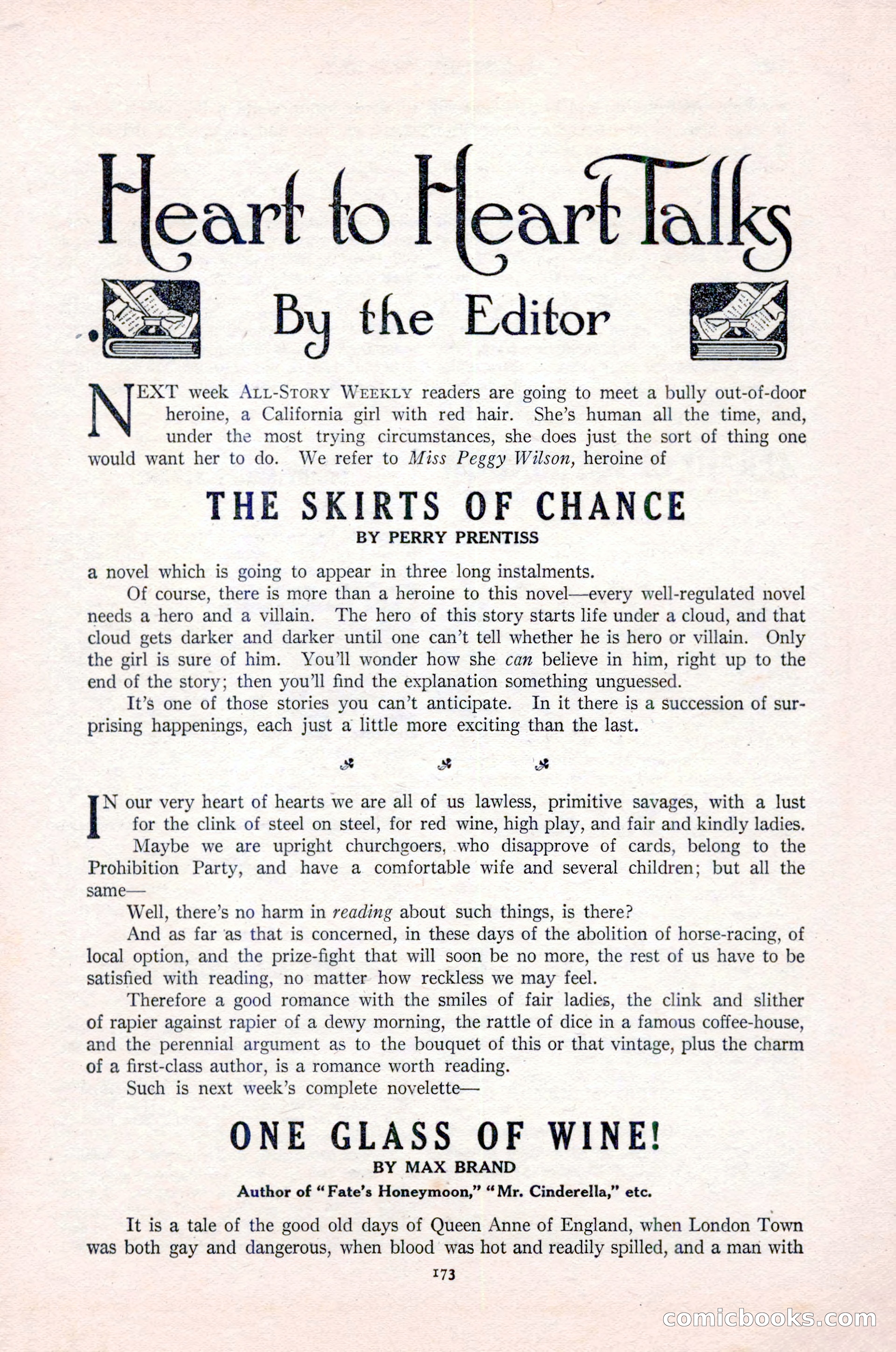 All-Story Weekly, Vol. 76, No. 1 — page 179 of 184