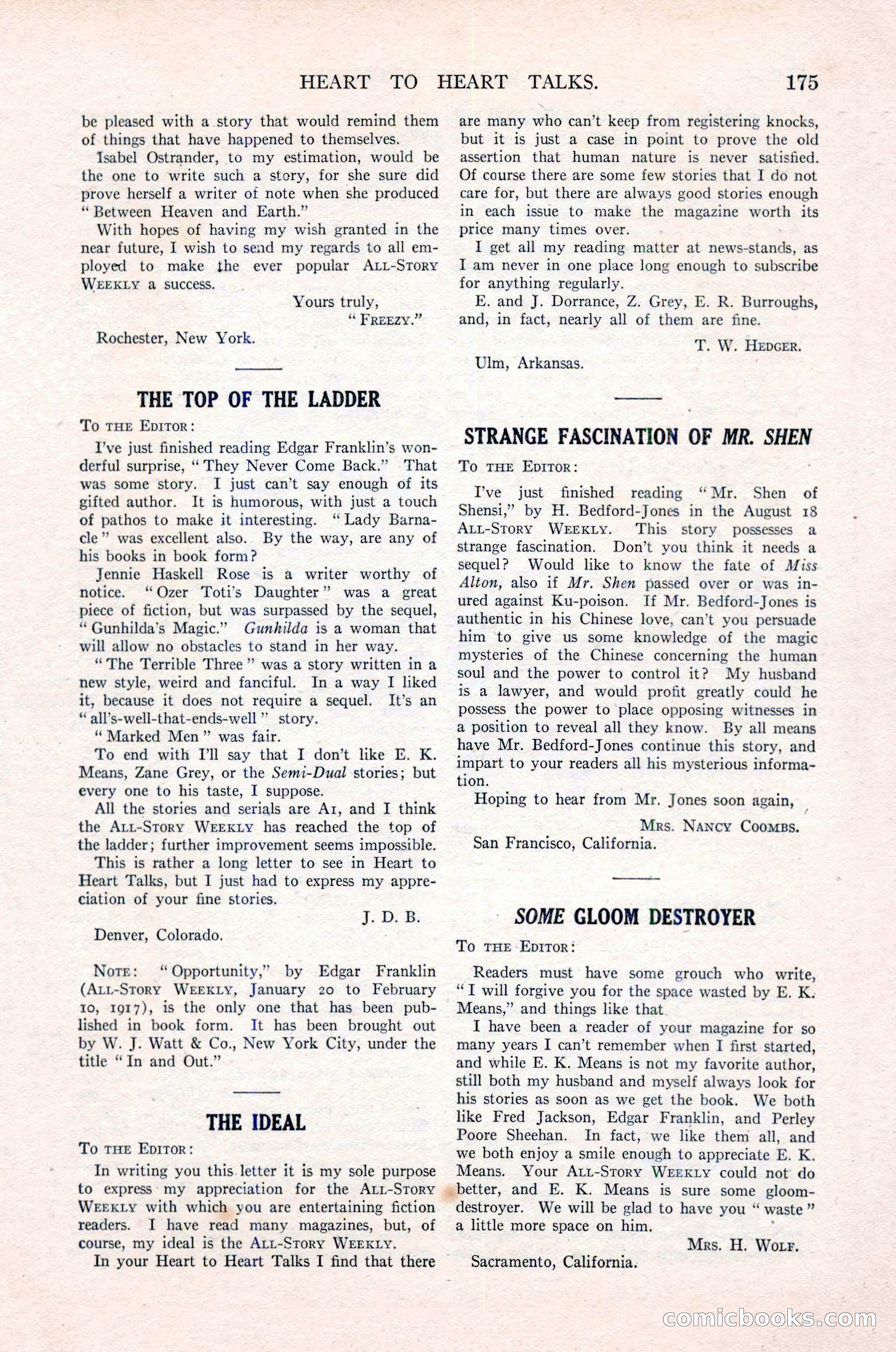 All-Story Weekly, Vol. 76, No. 1 — page 181 of 184