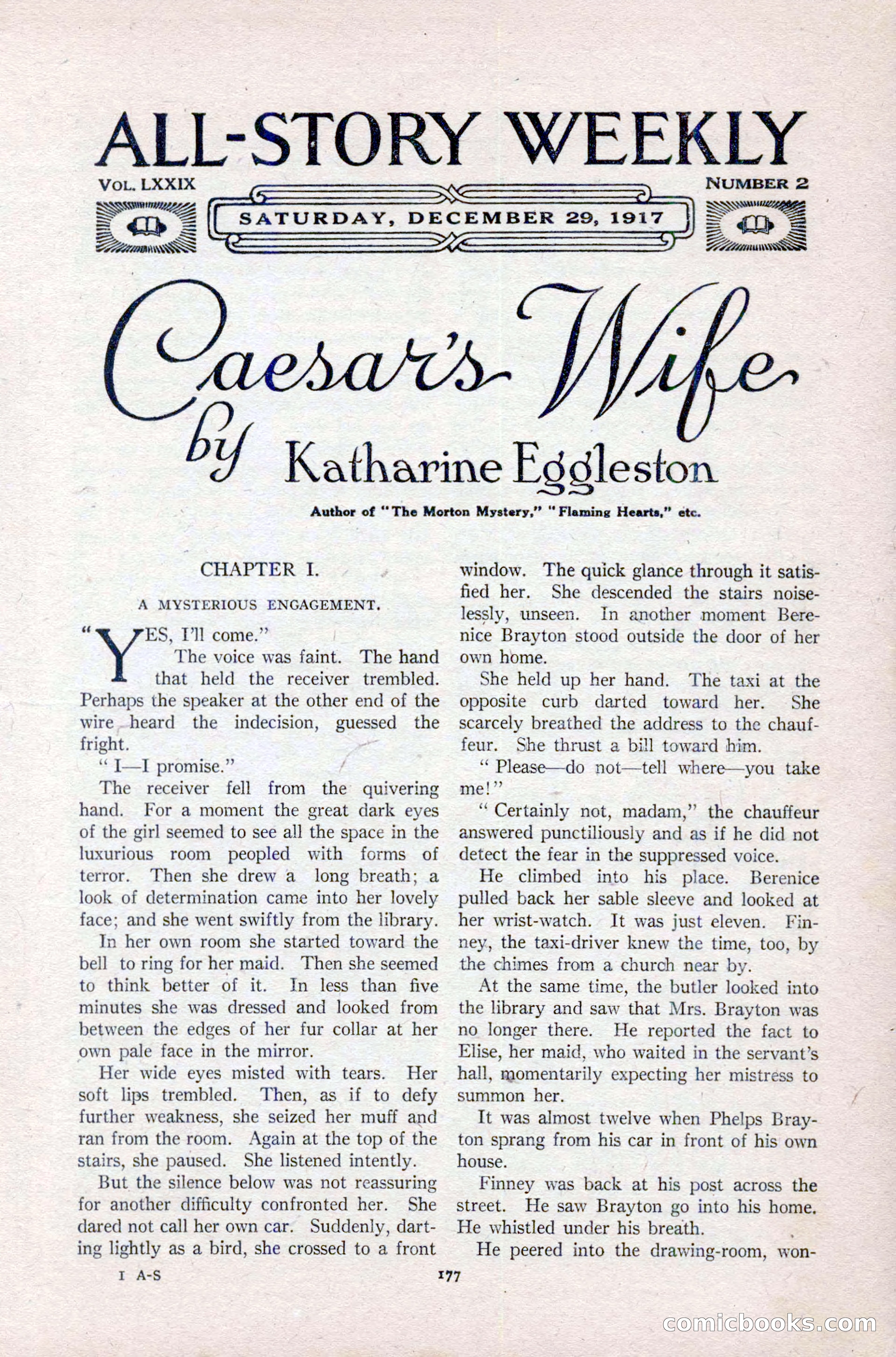 All-Story Weekly, December 29, 1917 — page 7 of 184