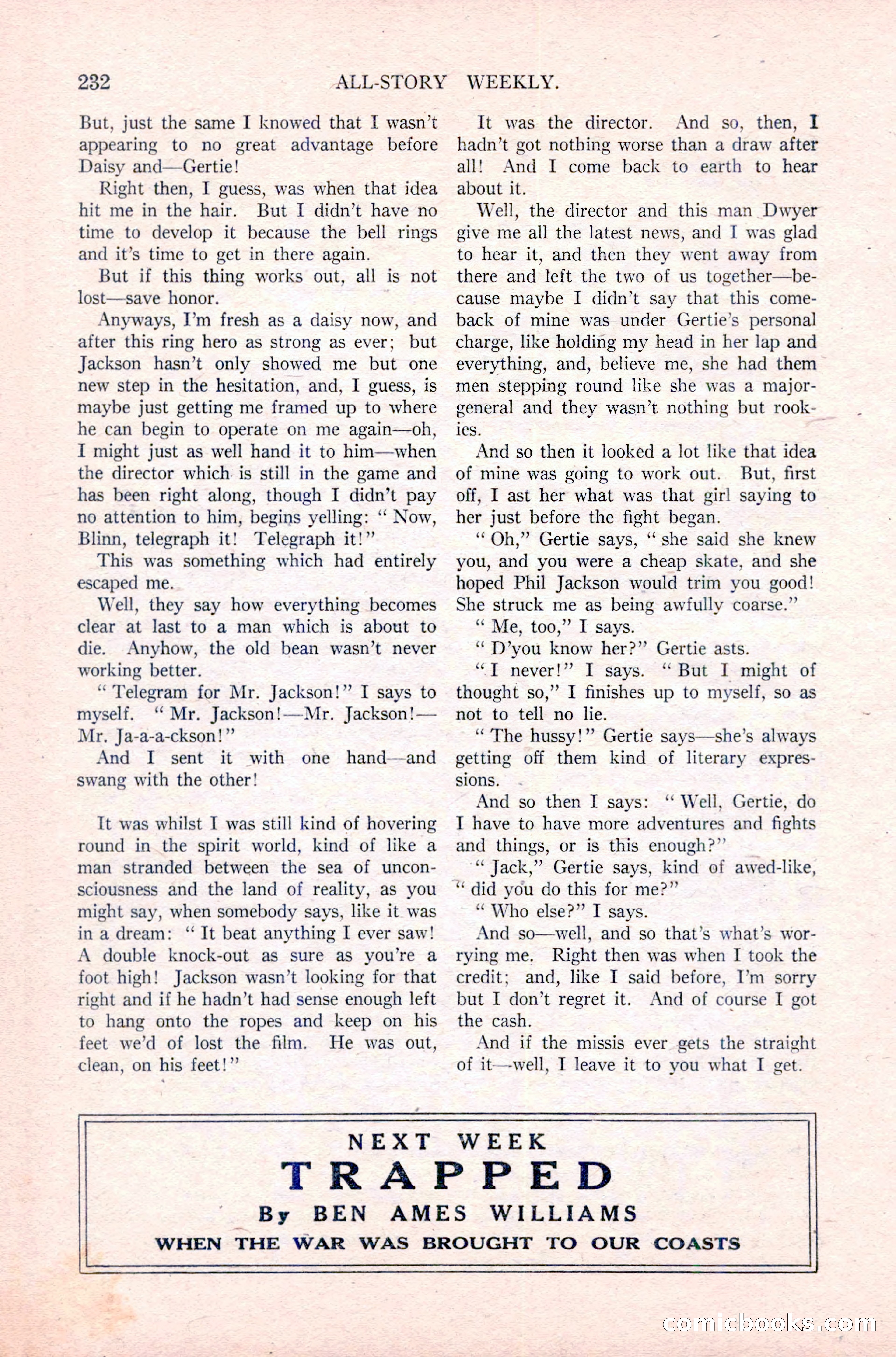 All-Story Weekly, December 29, 1917 — page 62 of 184