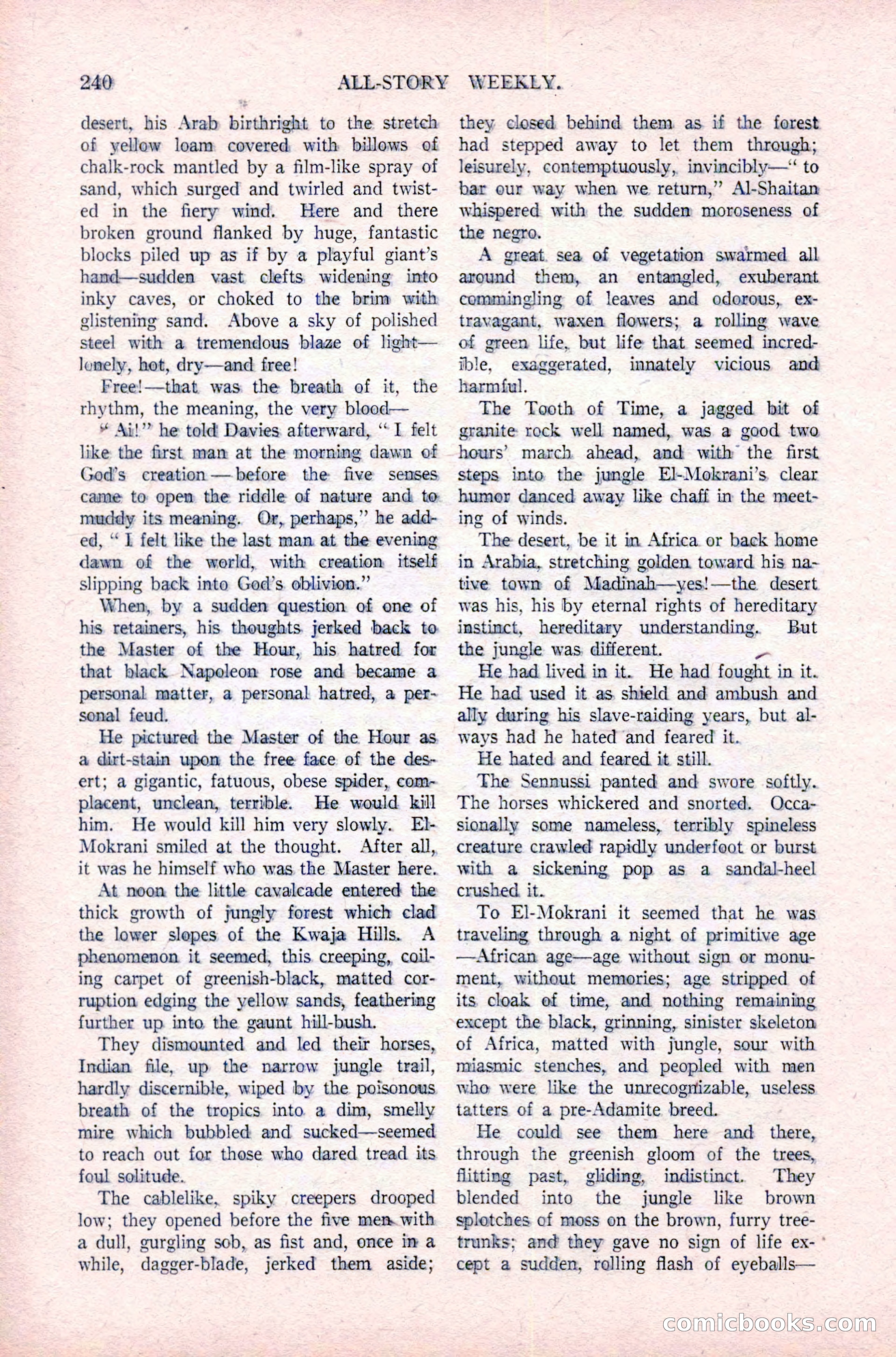 All-Story Weekly, December 29, 1917 — page 70 of 184