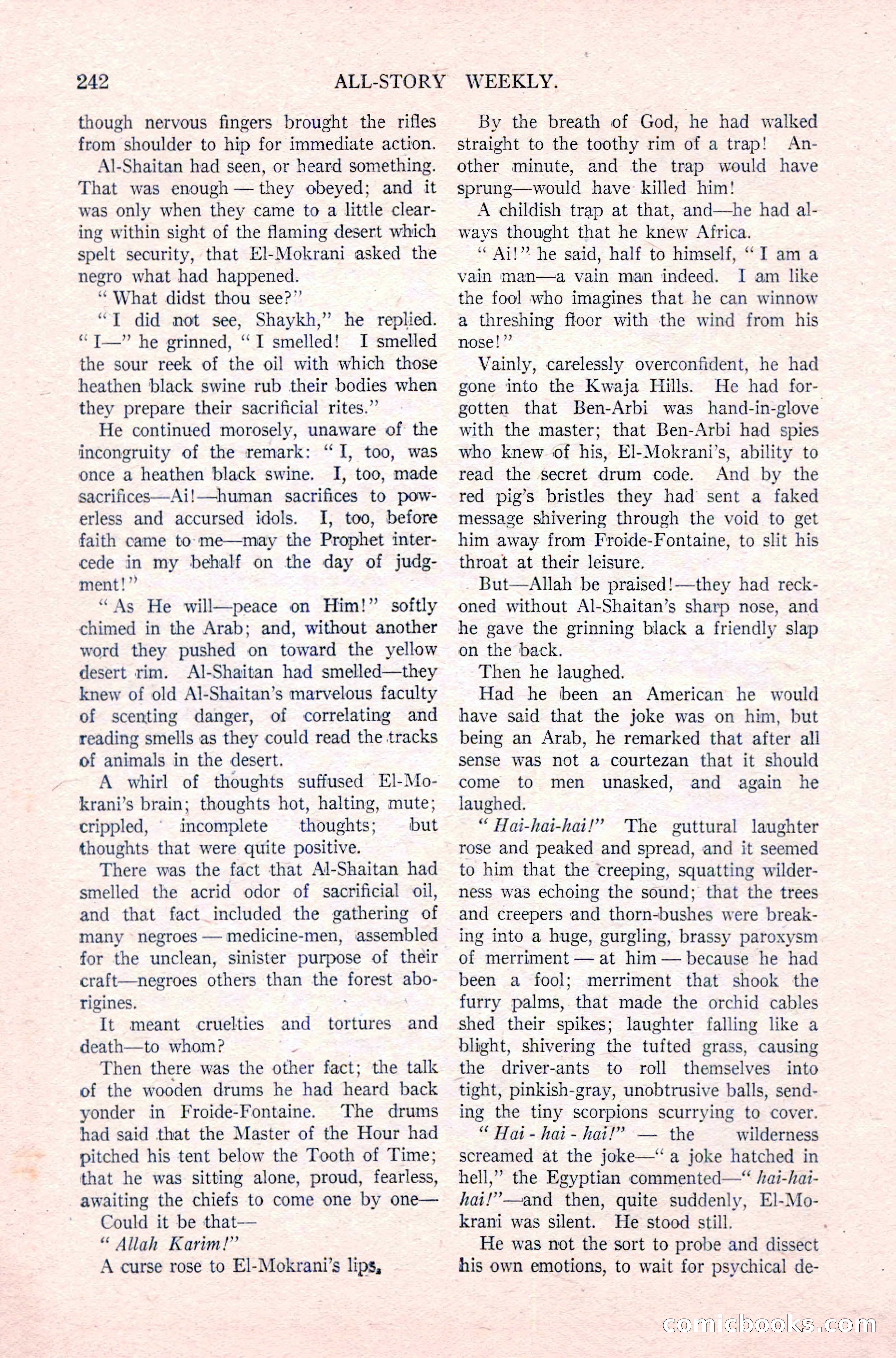 All-Story Weekly, December 29, 1917 — page 72 of 184