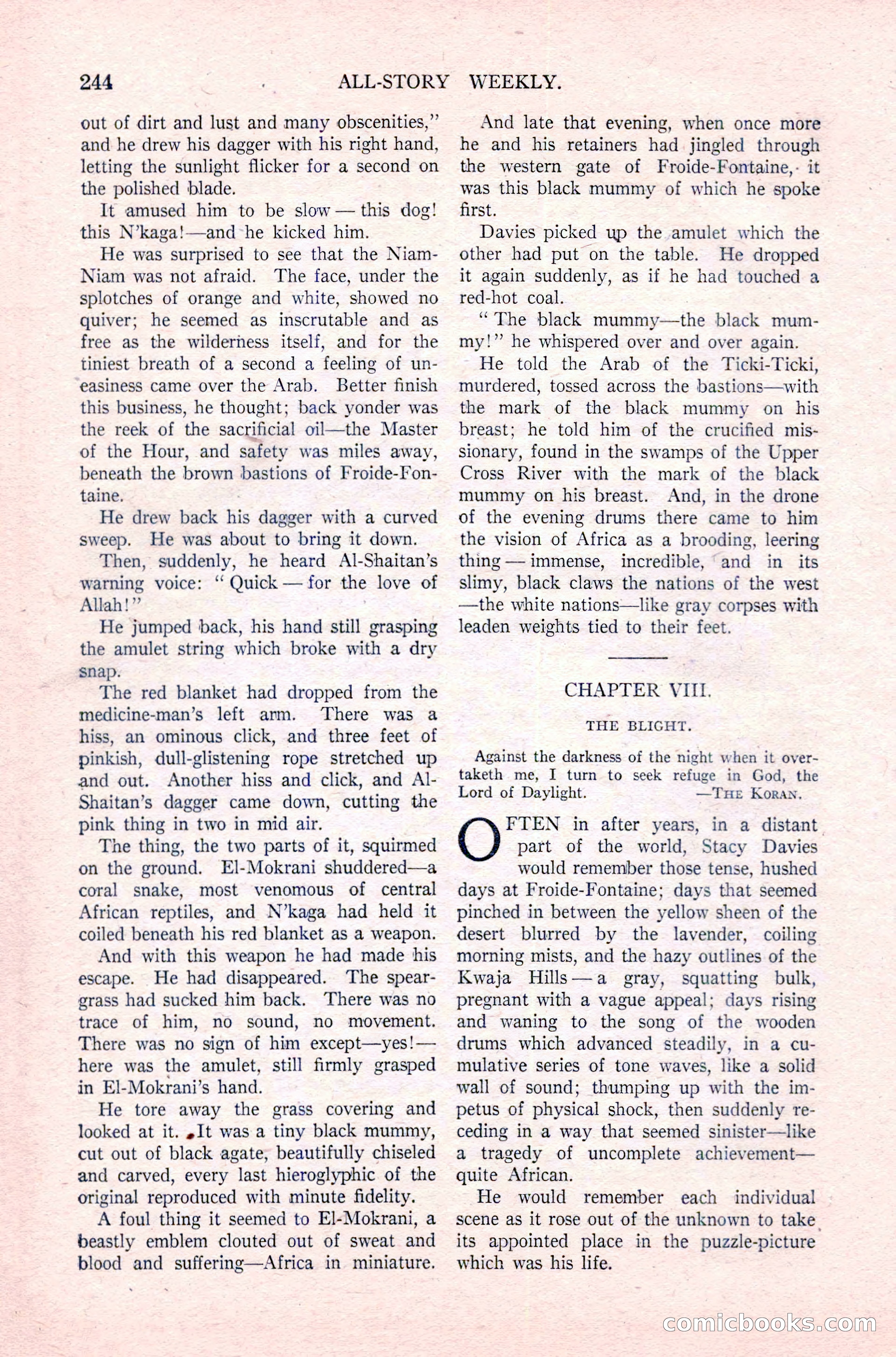 All-Story Weekly, December 29, 1917 — page 74 of 184