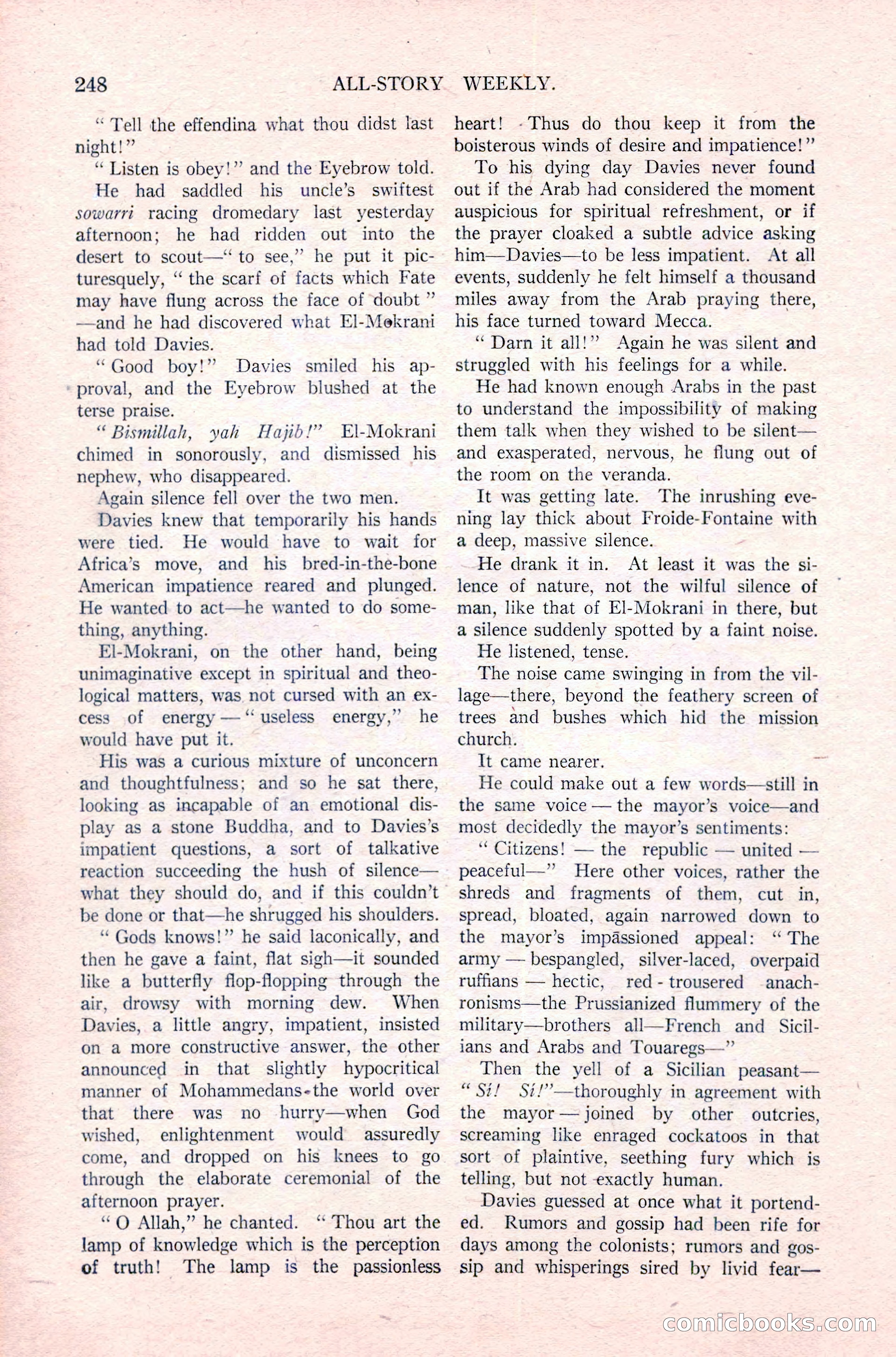 All-Story Weekly, December 29, 1917 — page 78 of 184