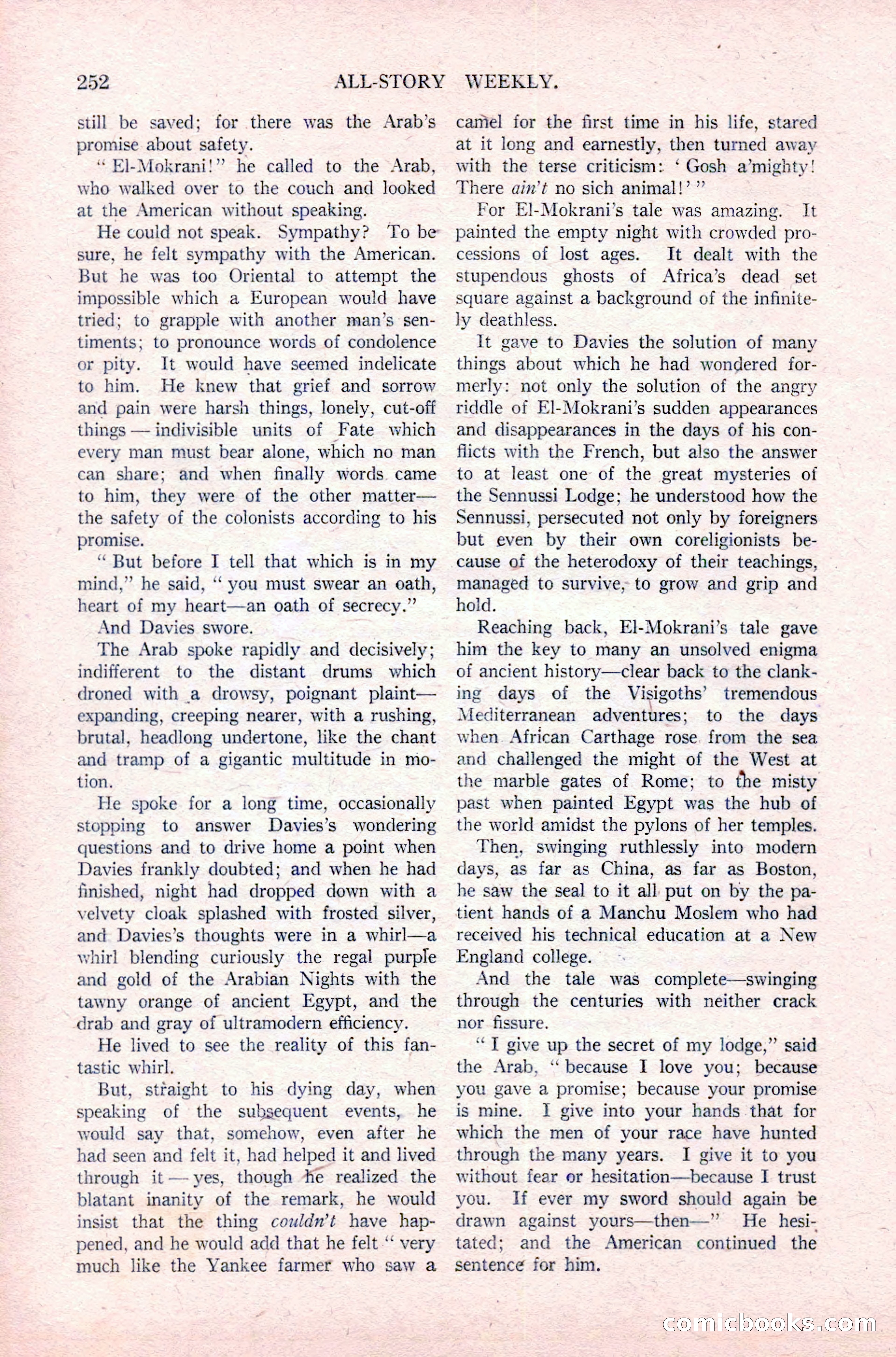 All-Story Weekly, December 29, 1917 — page 82 of 184