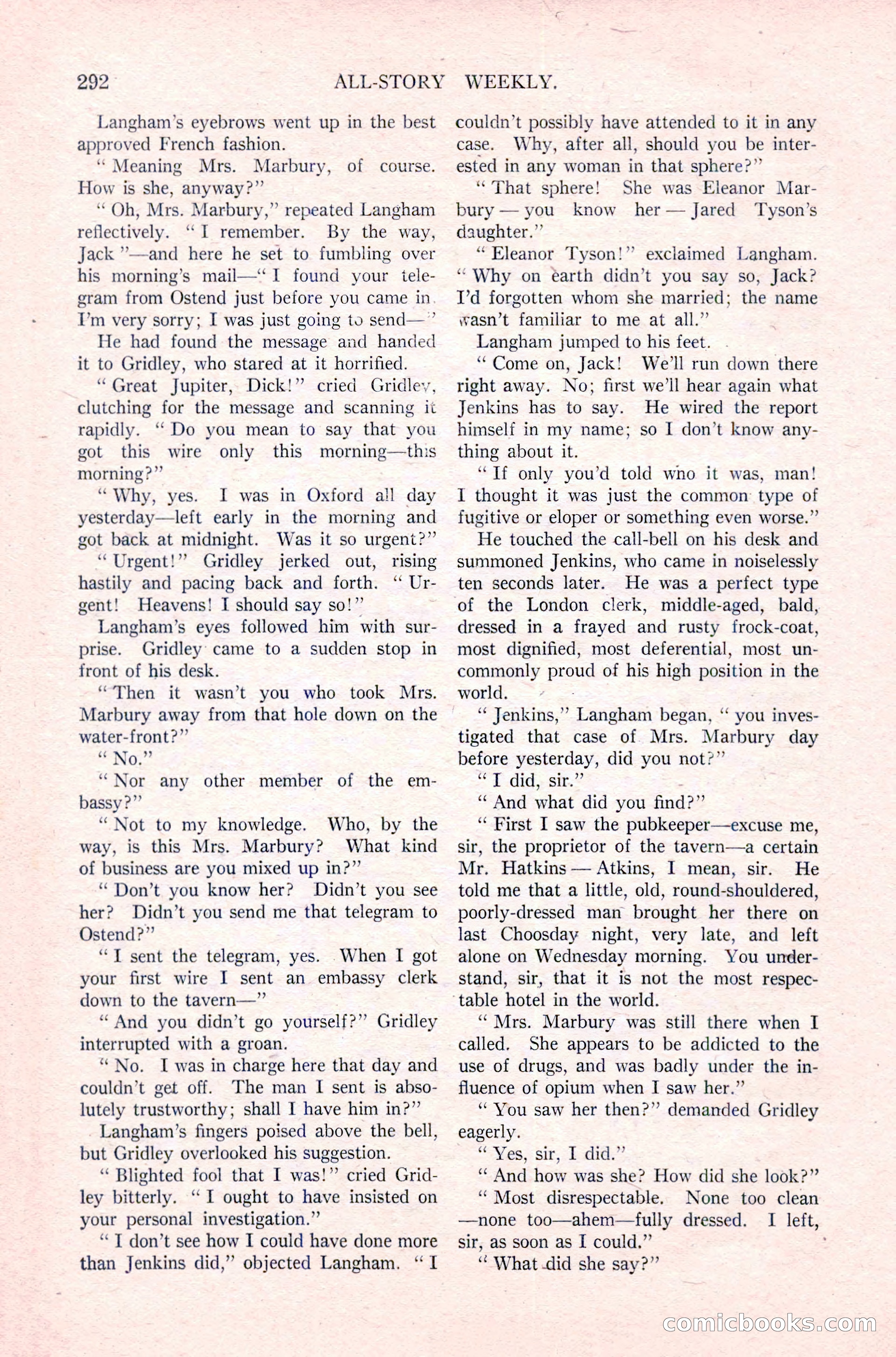 All-Story Weekly, December 29, 1917 — page 122 of 184