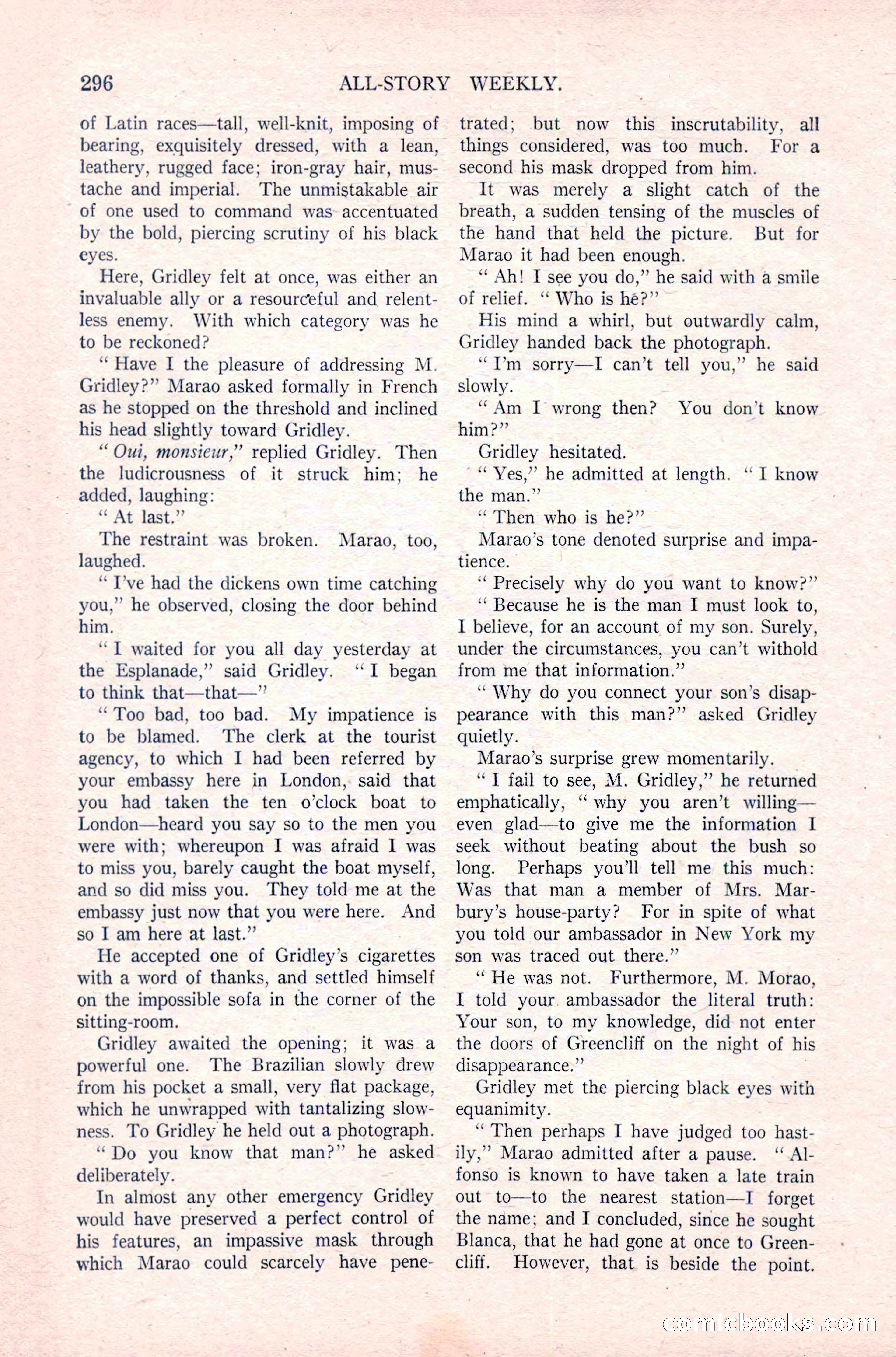 All-Story Weekly, December 29, 1917 — page 126 of 184