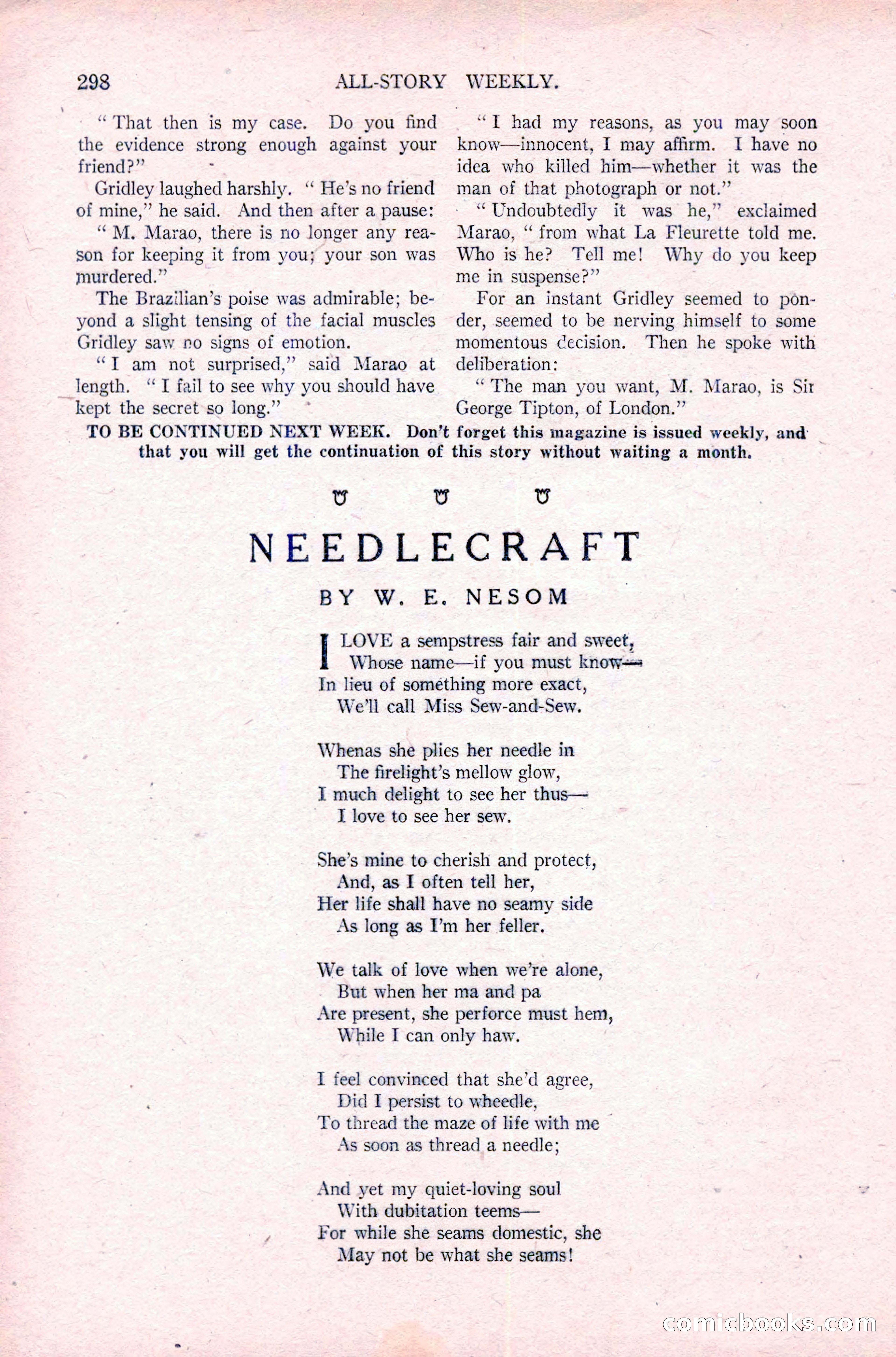 All-Story Weekly, December 29, 1917 — page 128 of 184