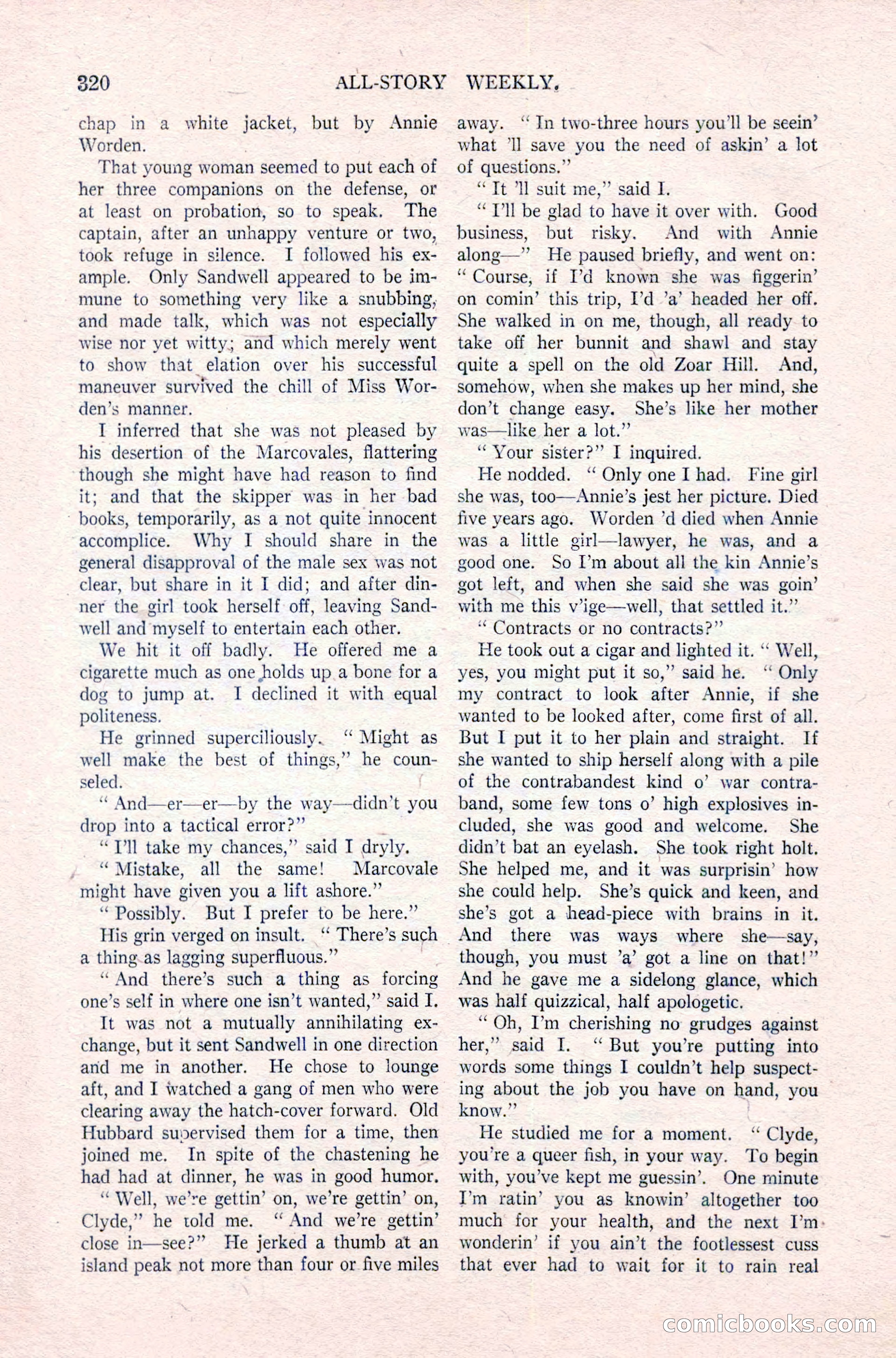 All-Story Weekly, December 29, 1917 — page 150 of 184