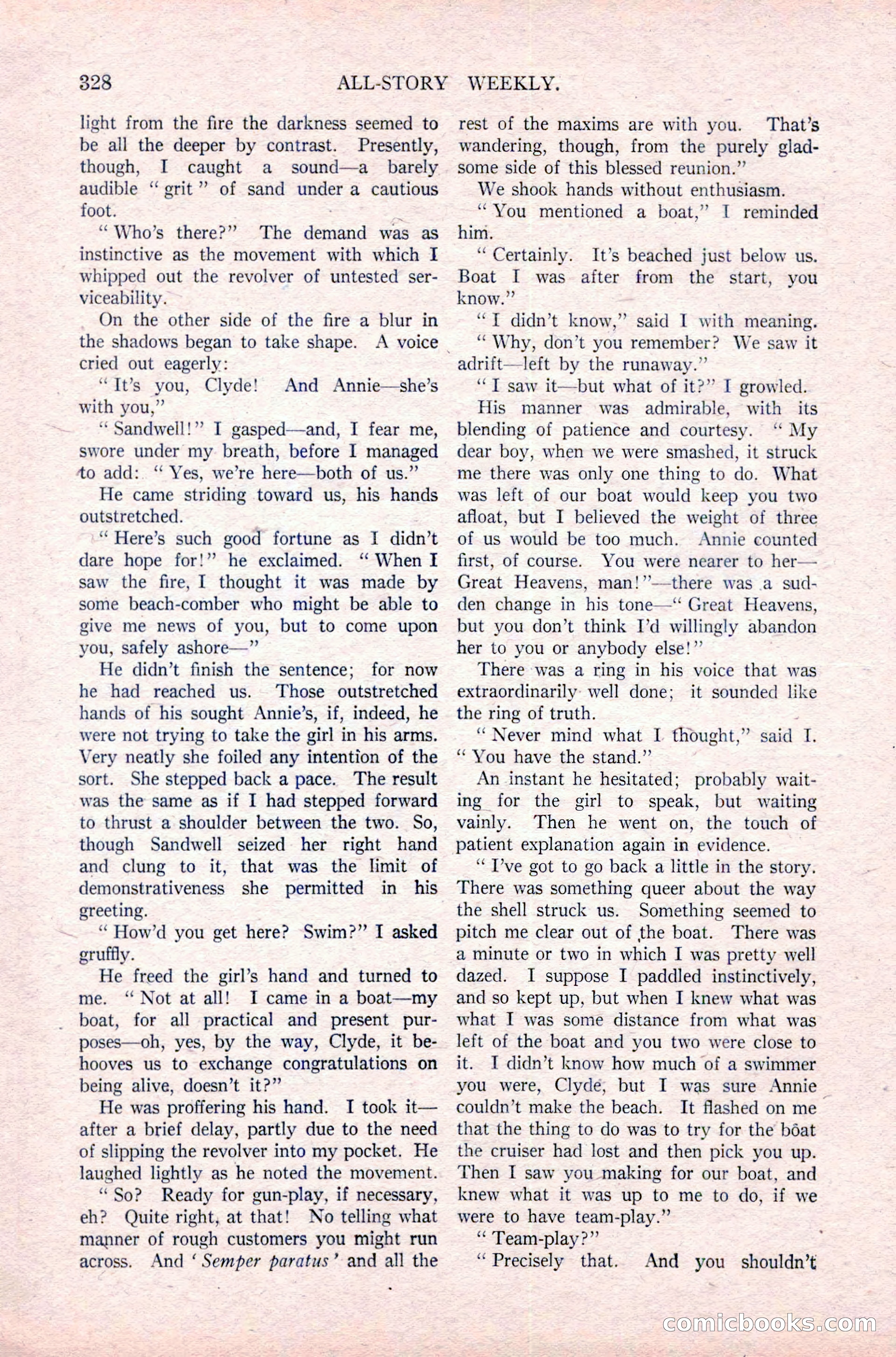 All-Story Weekly, December 29, 1917 — page 158 of 184