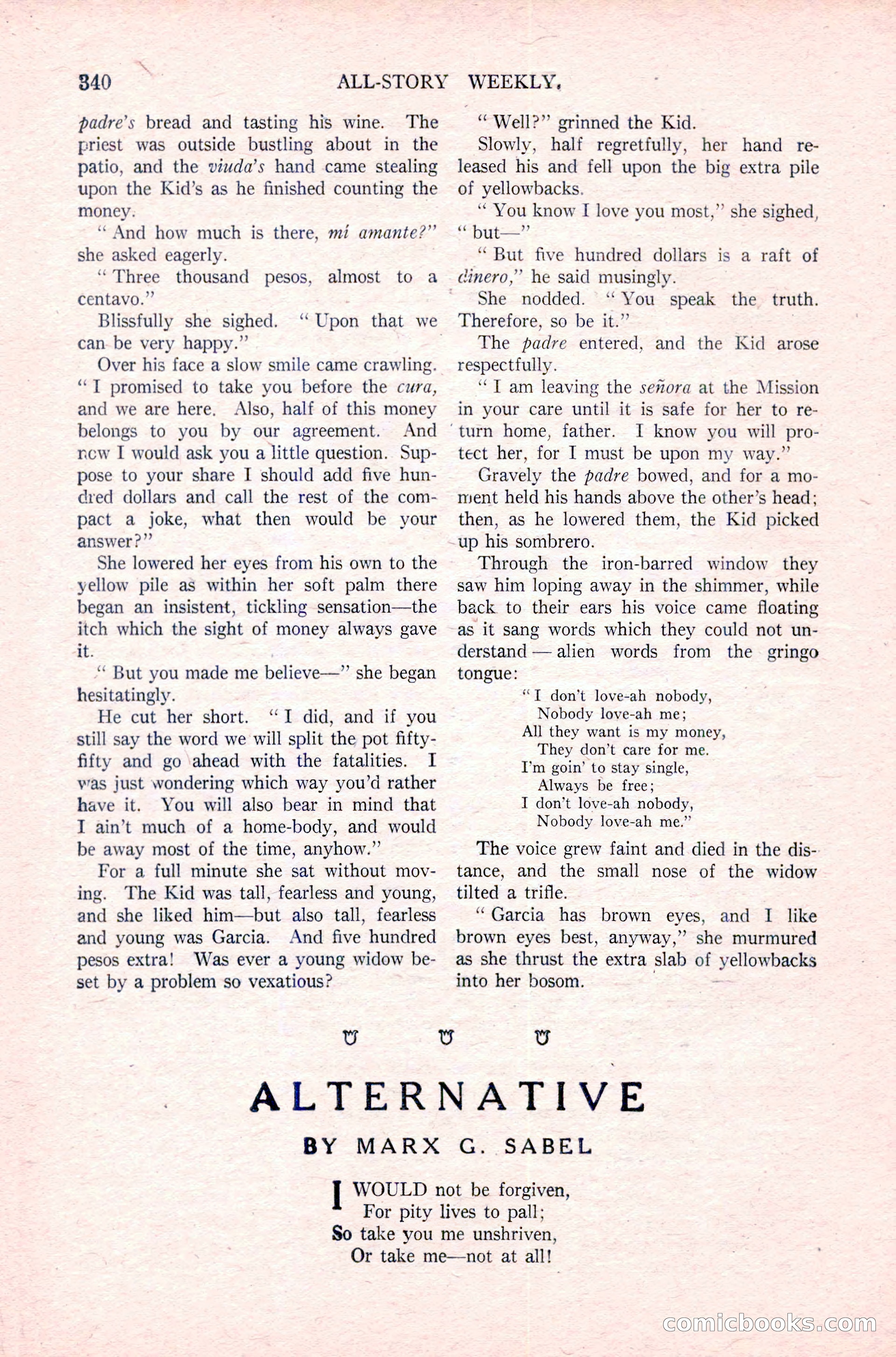 All-Story Weekly, December 29, 1917 — page 170 of 184