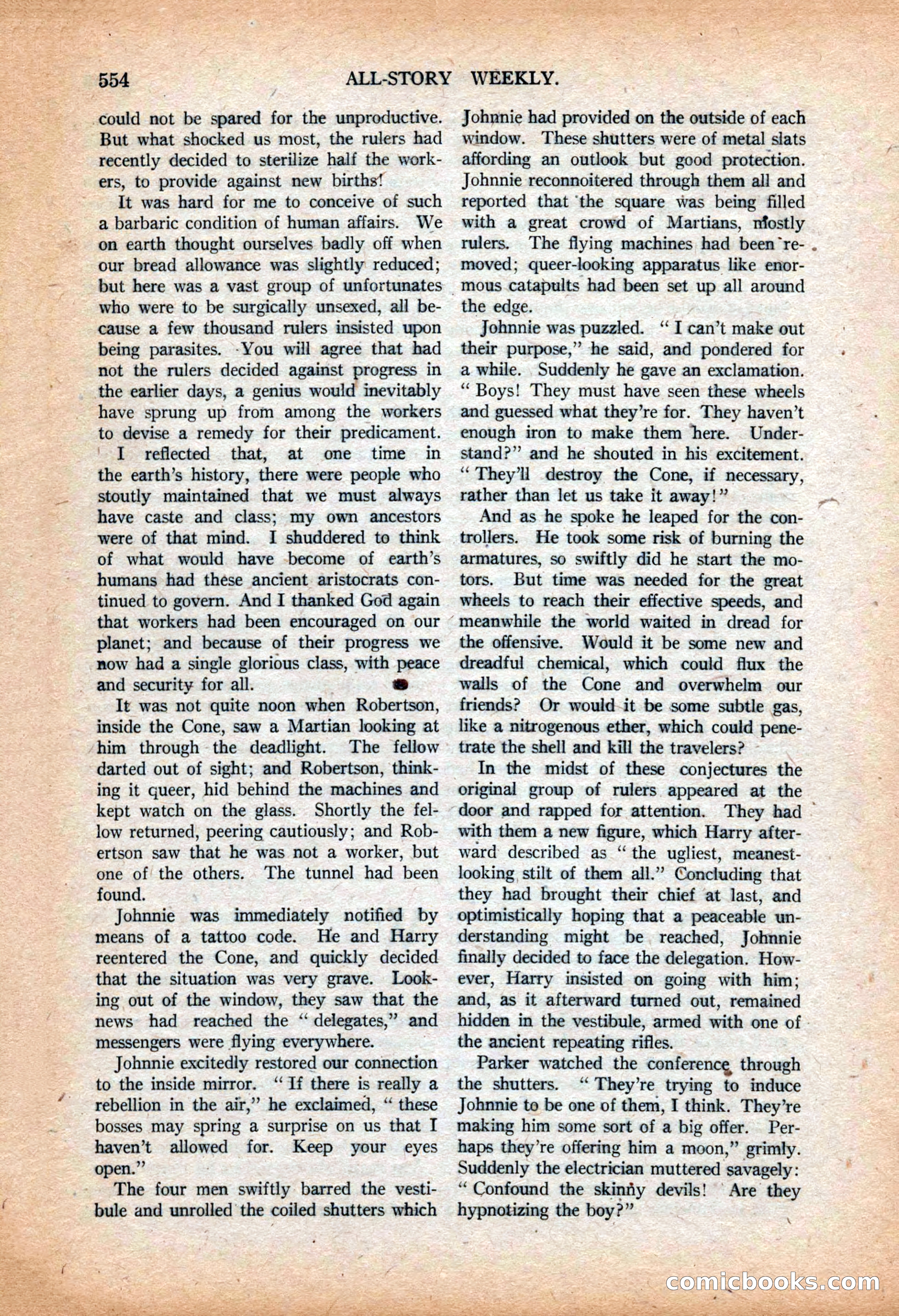 All-Story Weekly, March 9, 1918 — page 36 of 208