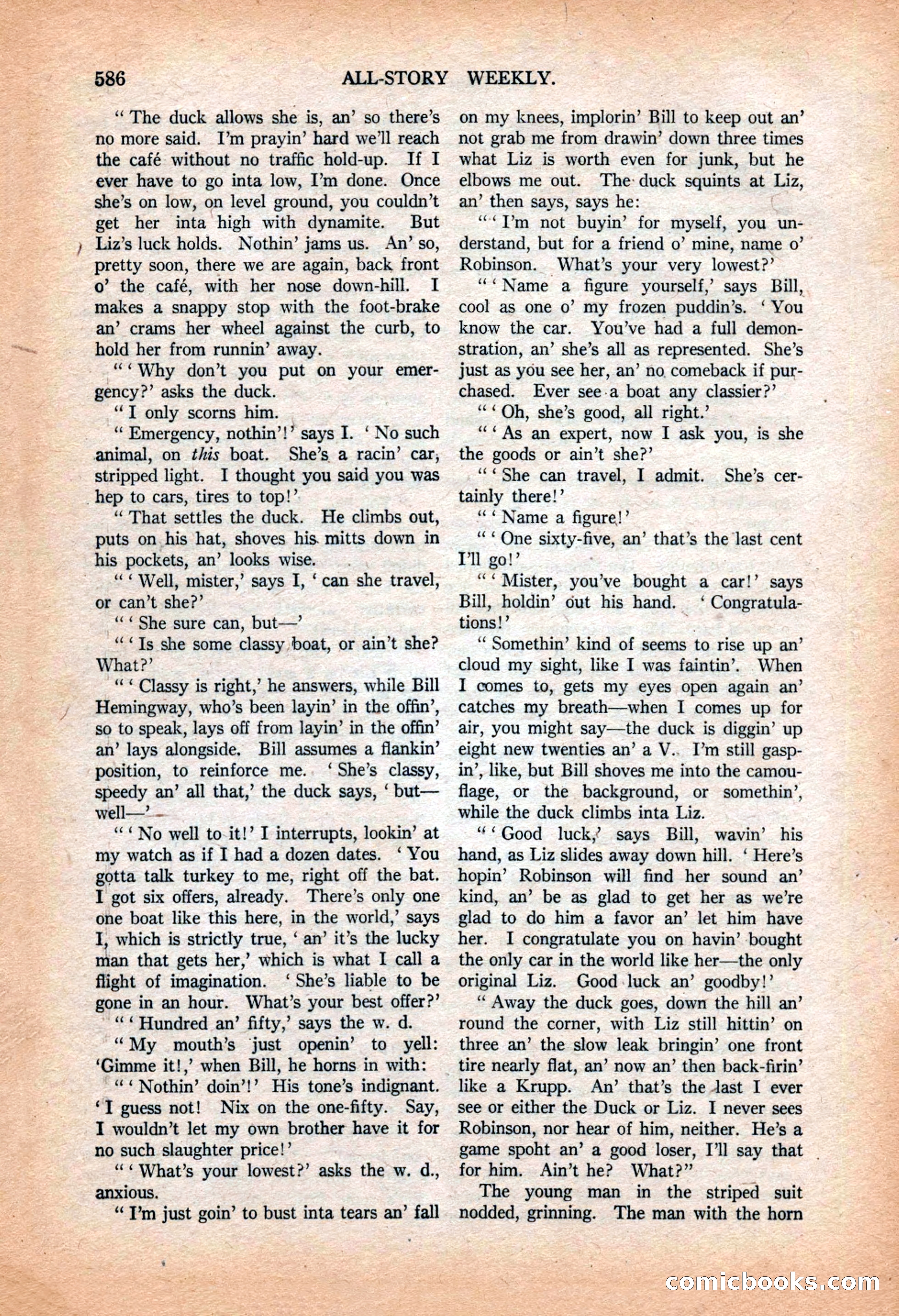 All-Story Weekly, March 9, 1918 — page 68 of 208
