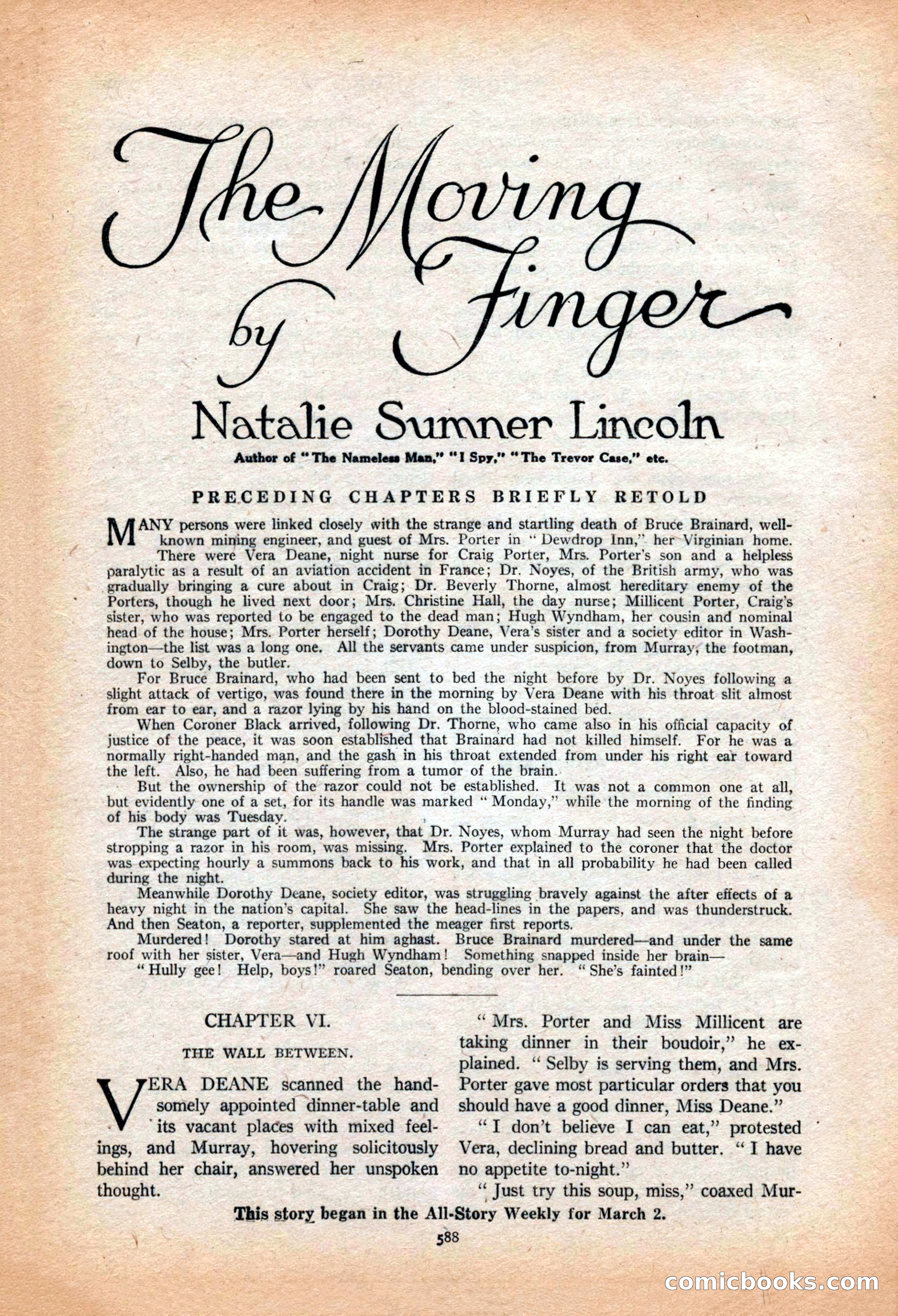 All-Story Weekly, March 9, 1918 — page 70 of 208