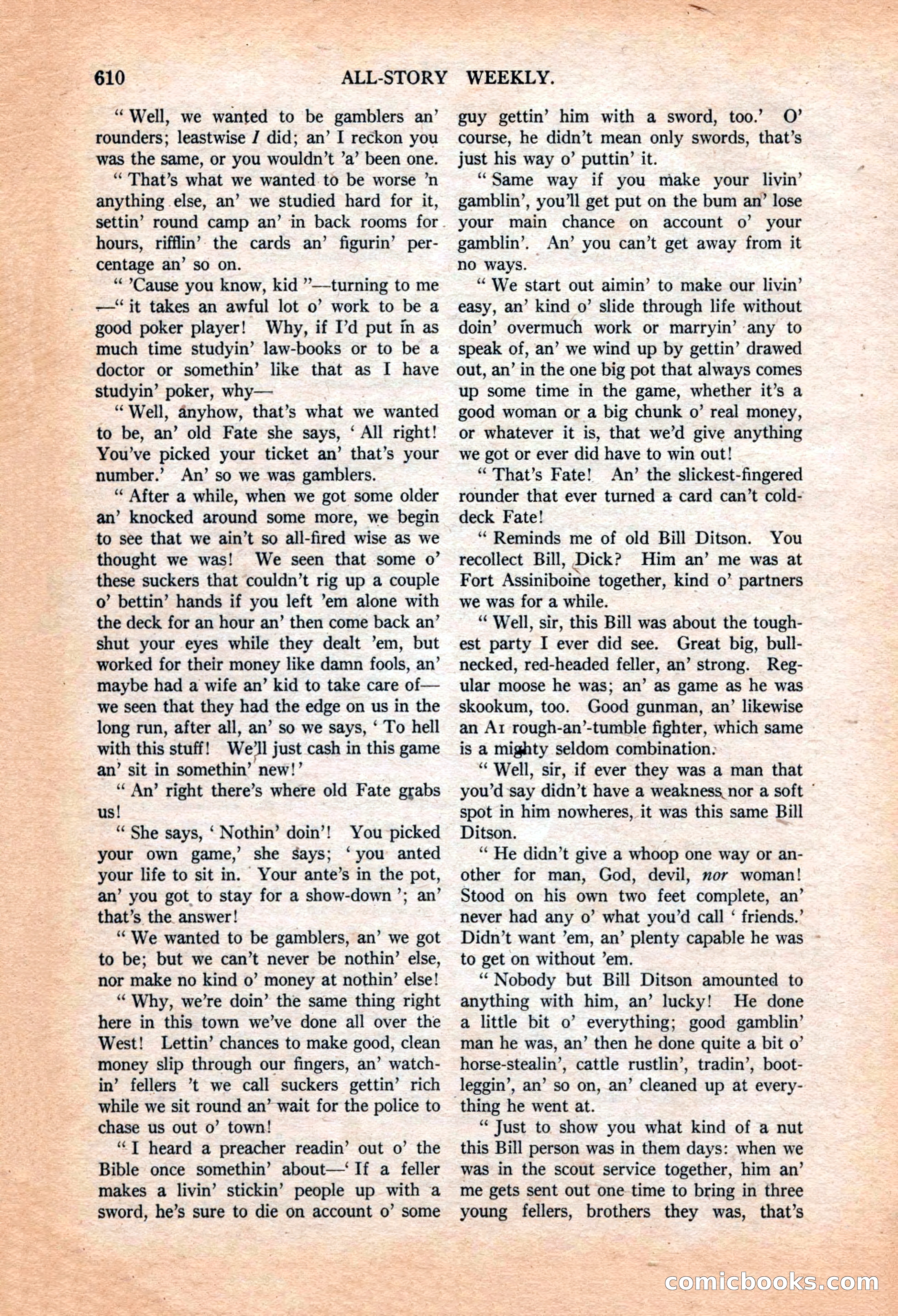 All-Story Weekly, March 9, 1918 — page 92 of 208