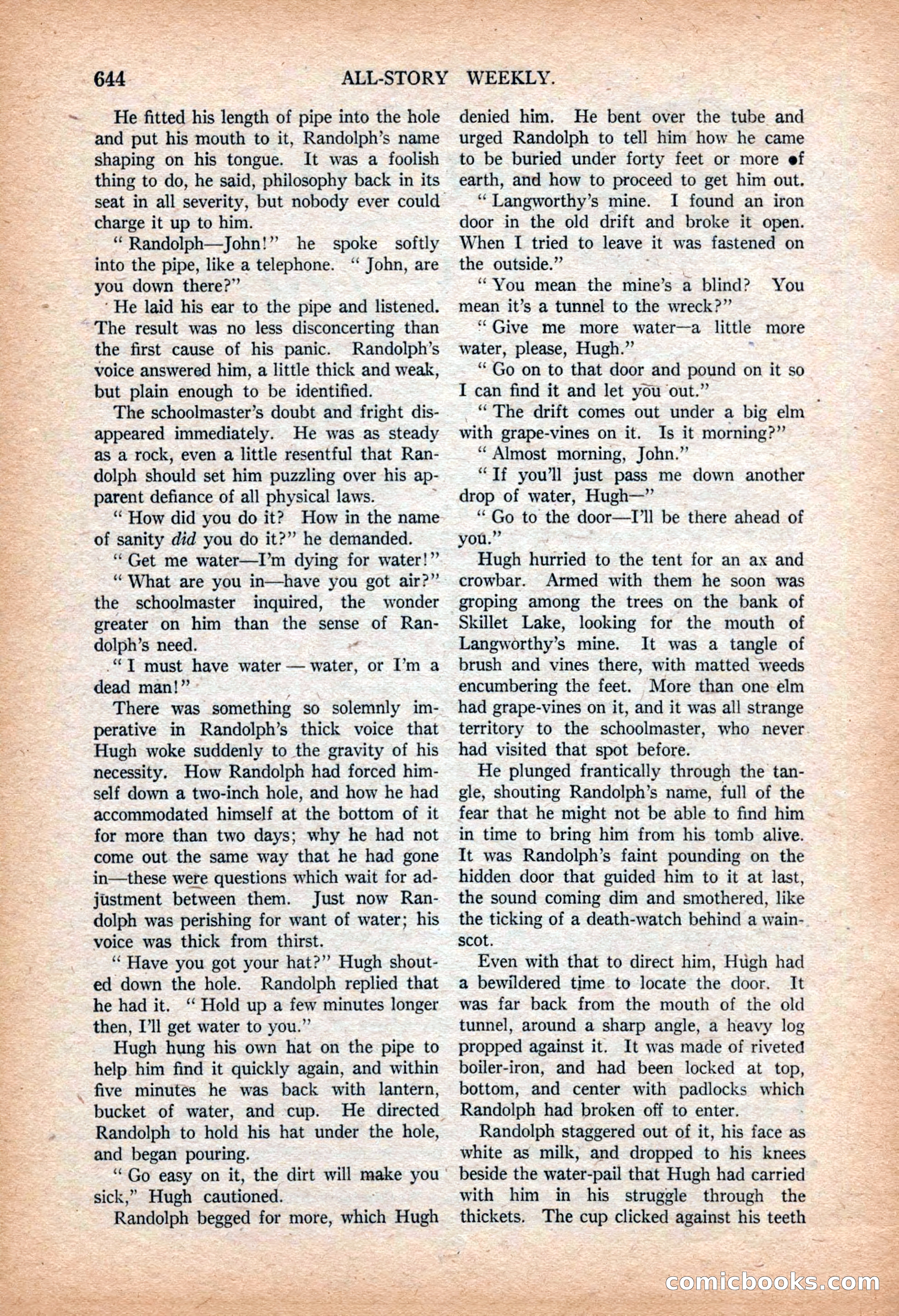 All-Story Weekly, March 9, 1918 — page 126 of 208