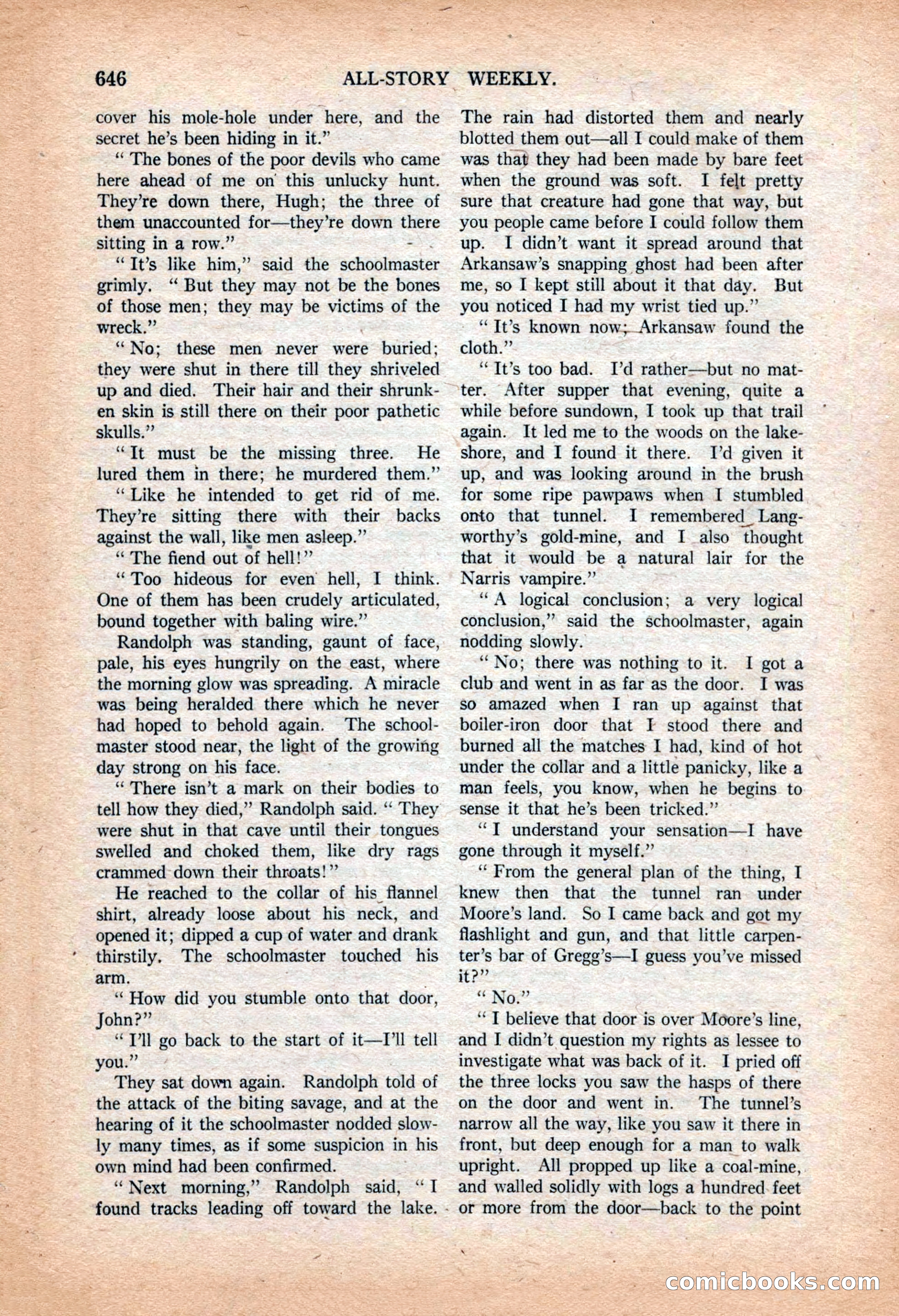 All-Story Weekly, March 9, 1918 — page 128 of 208