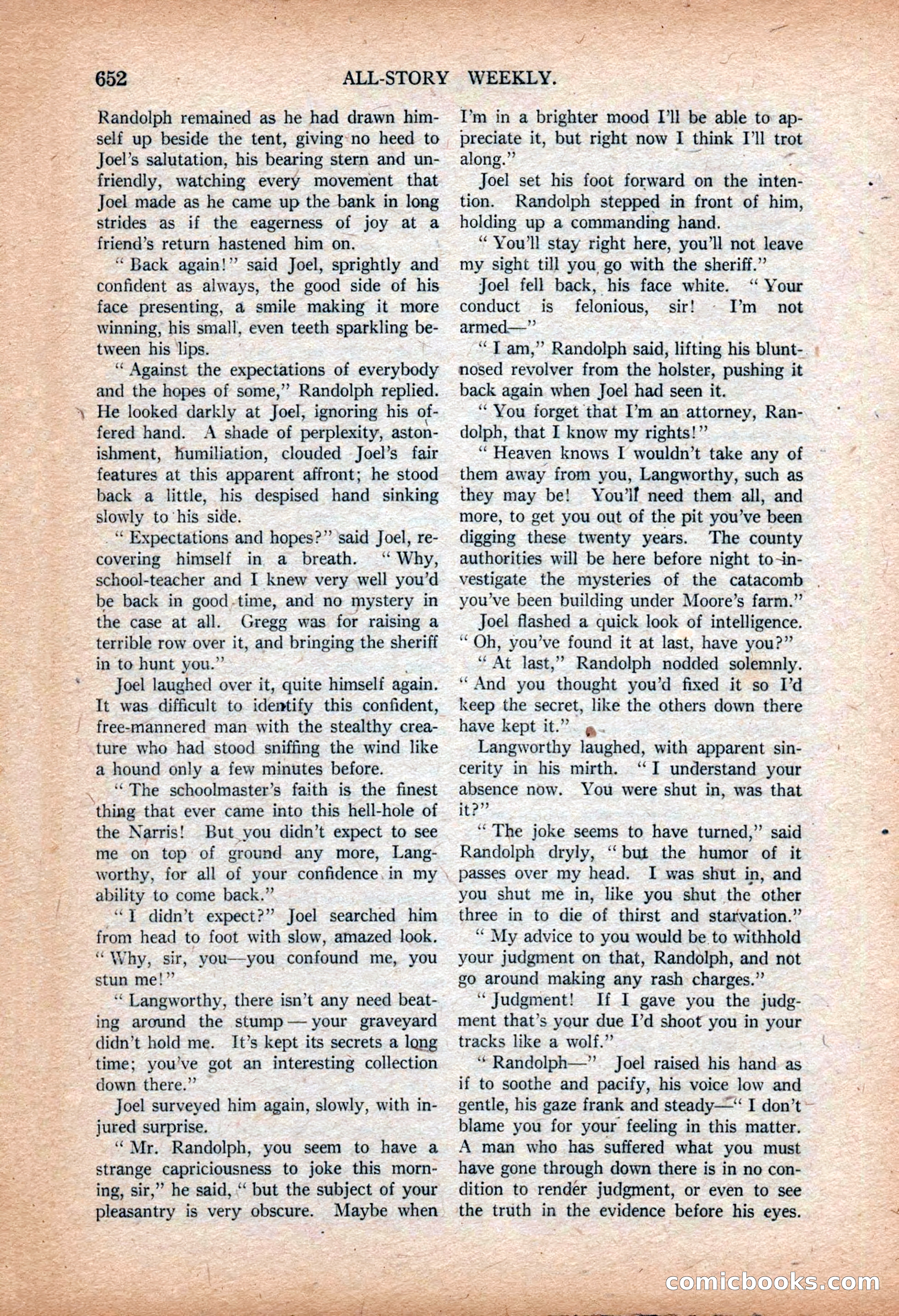 All-Story Weekly, March 9, 1918 — page 134 of 208