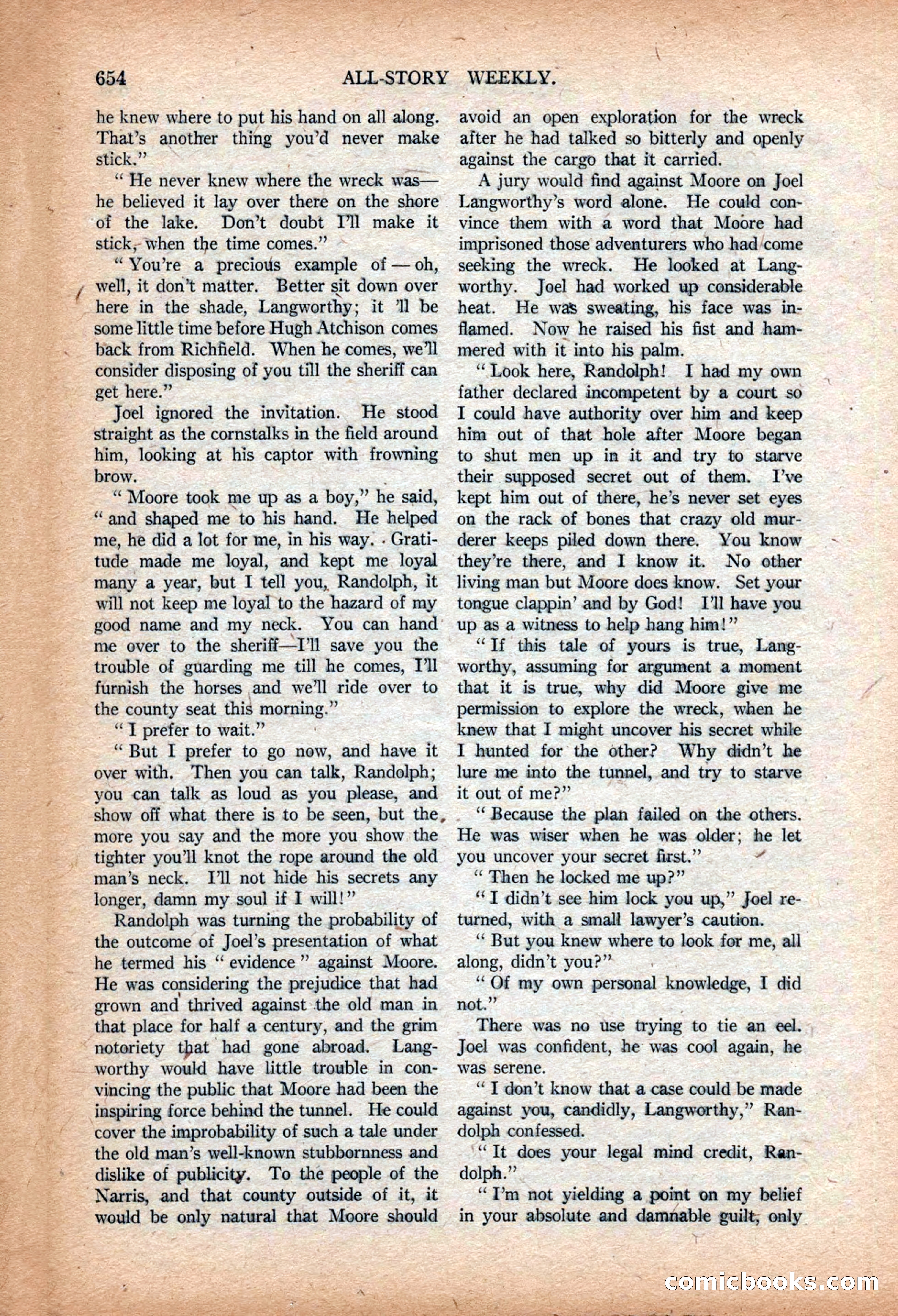 All-Story Weekly, March 9, 1918 — page 136 of 208