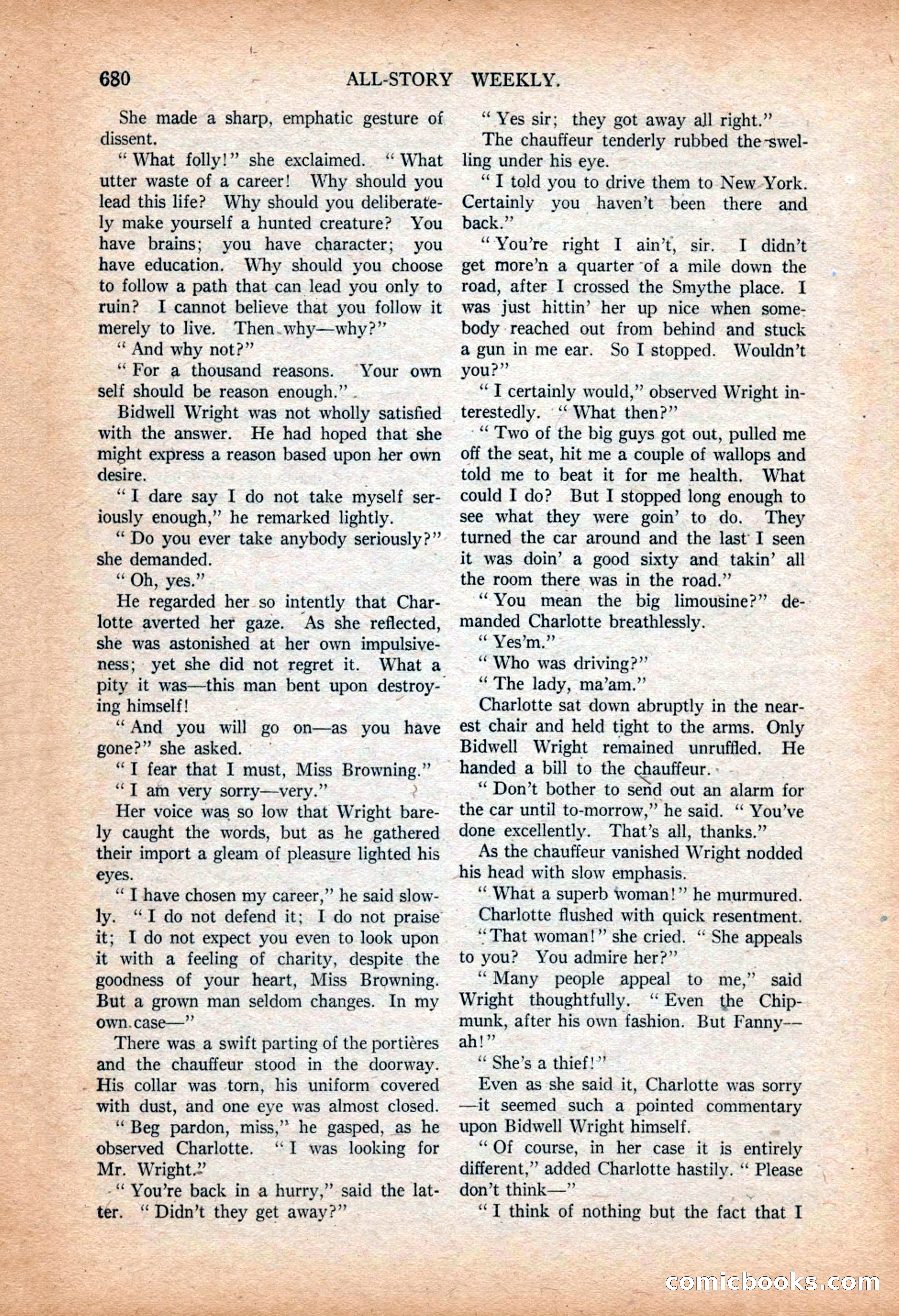 All-Story Weekly, March 9, 1918 — page 162 of 208