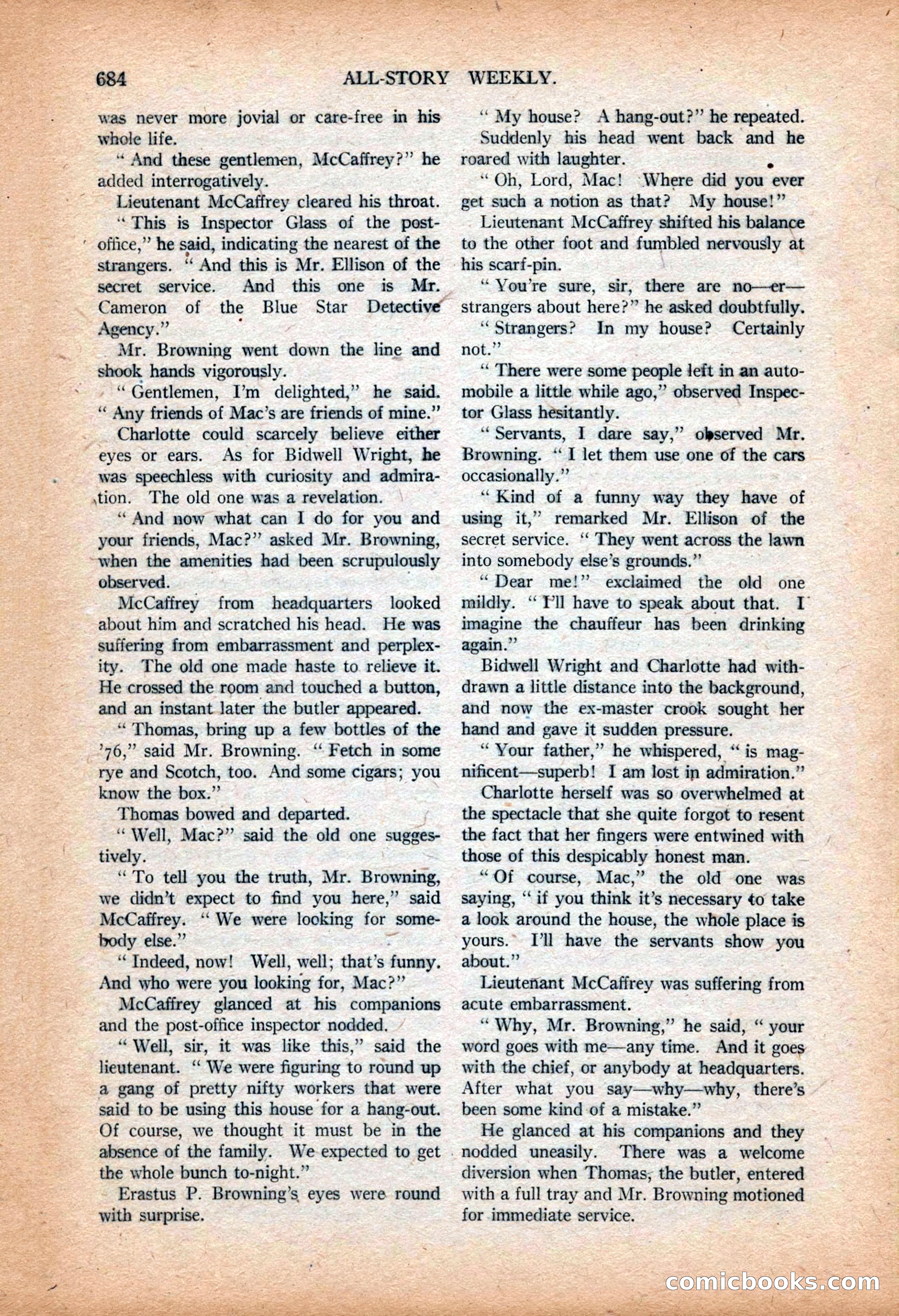 All-Story Weekly, March 9, 1918 — page 166 of 208