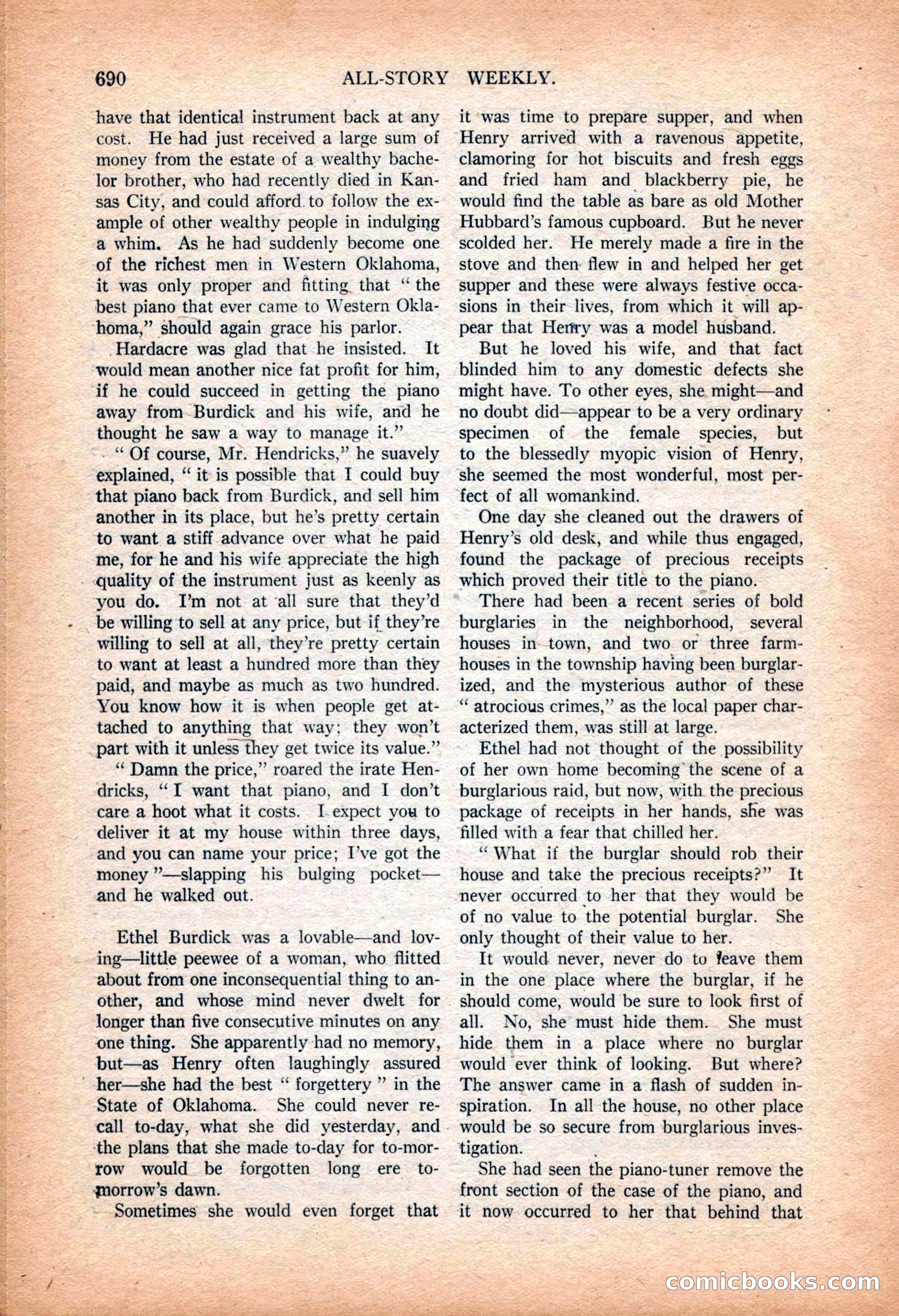 All-Story Weekly, March 9, 1918 — page 172 of 208