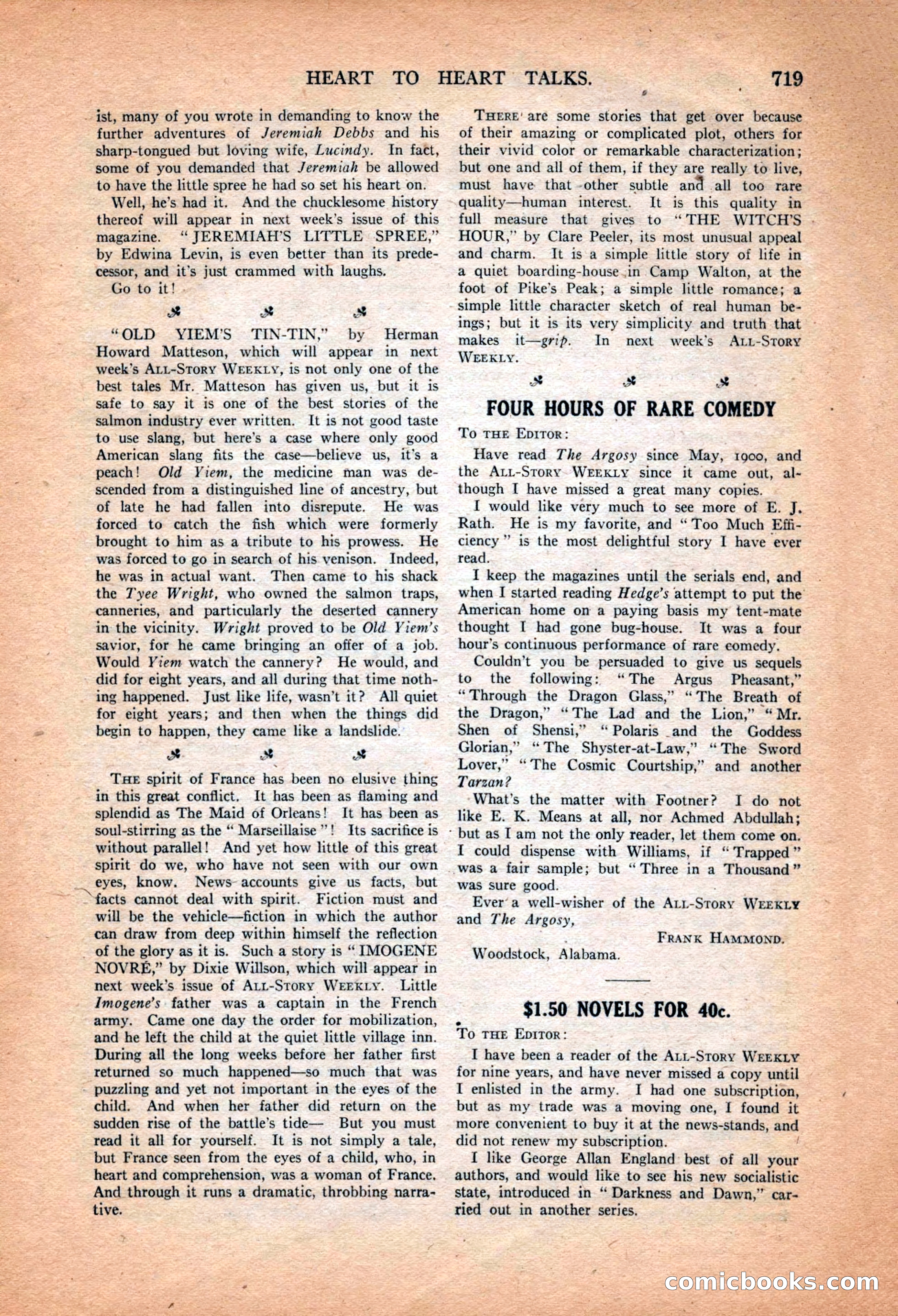 All-Story Weekly, March 9, 1918 — page 201 of 208