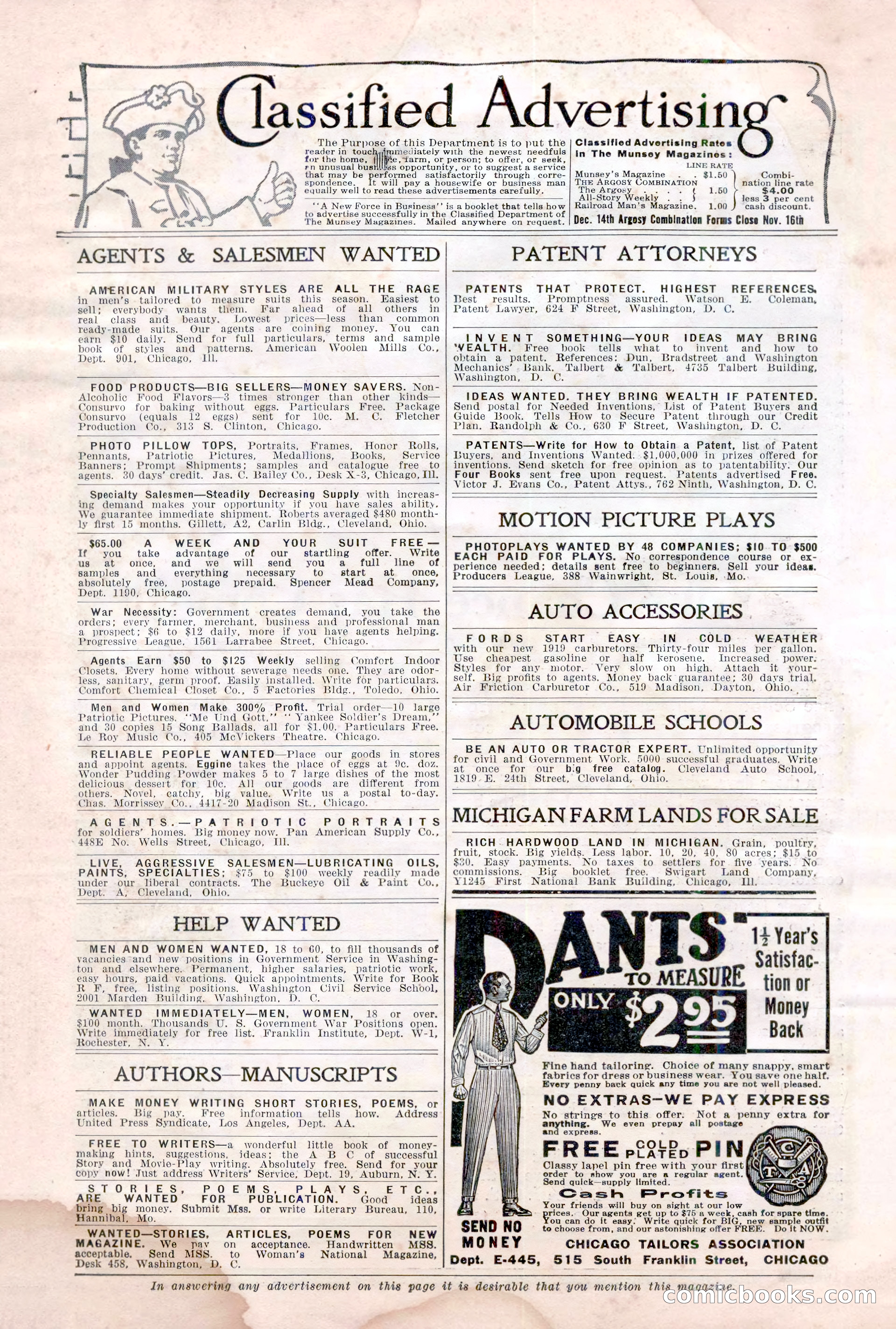 All-Story Weekly, November 16, 1918 — page 6 of 188